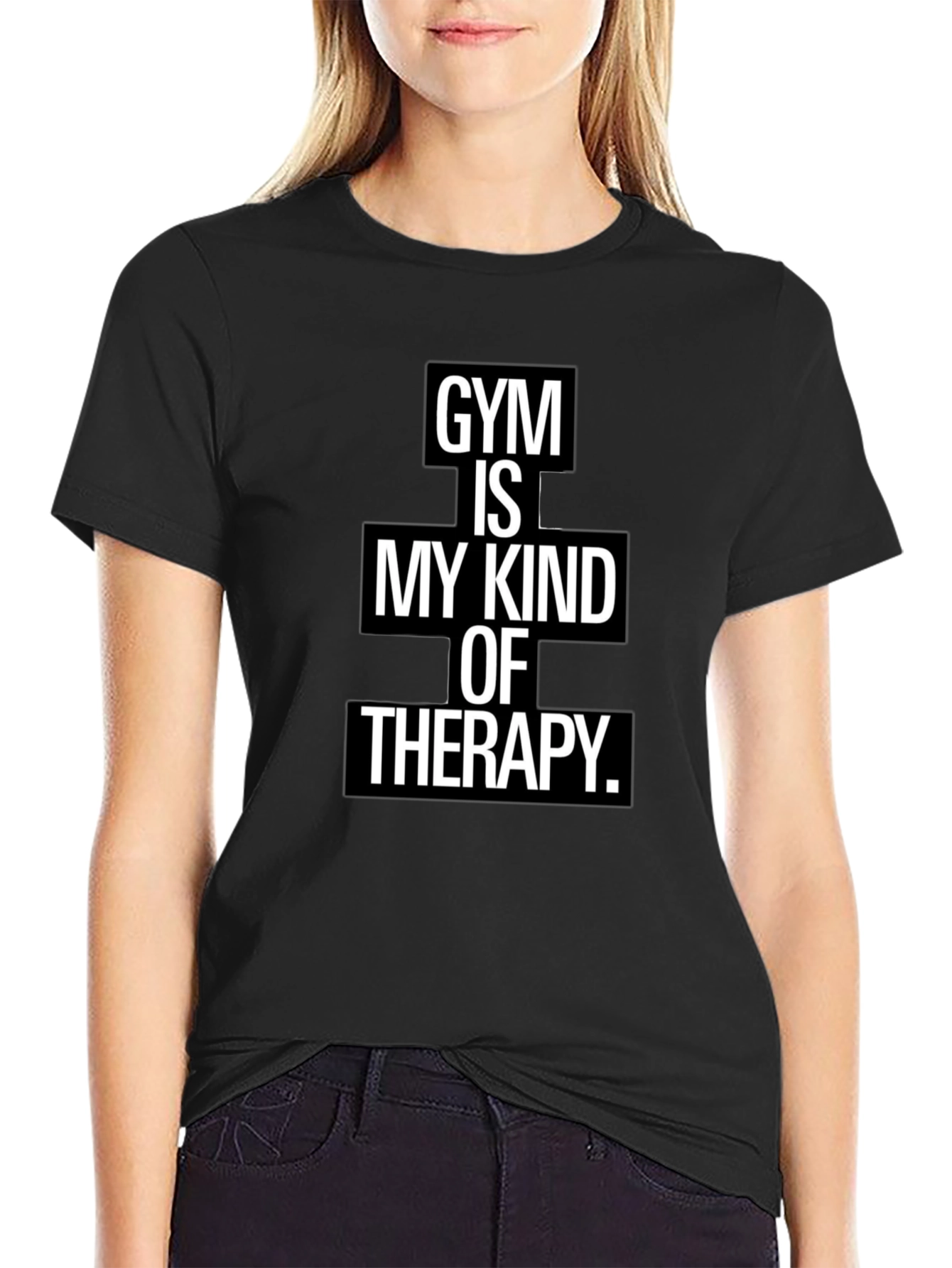 Gym Therapy Black Graphic Tee