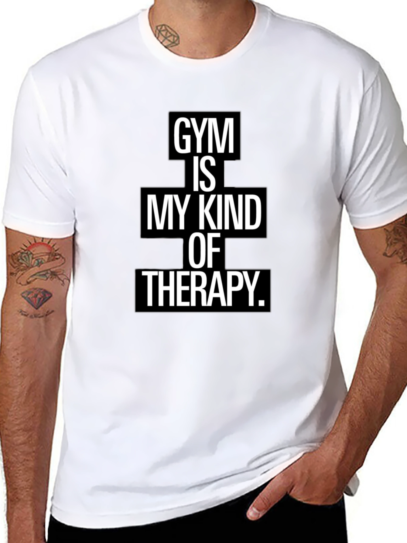 Gym Therapy Black Graphic Tee
