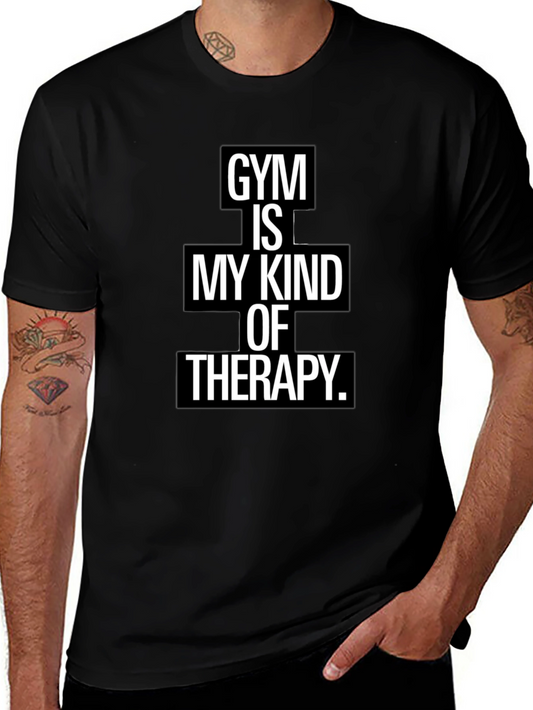 Gym Therapy Black Graphic Tee