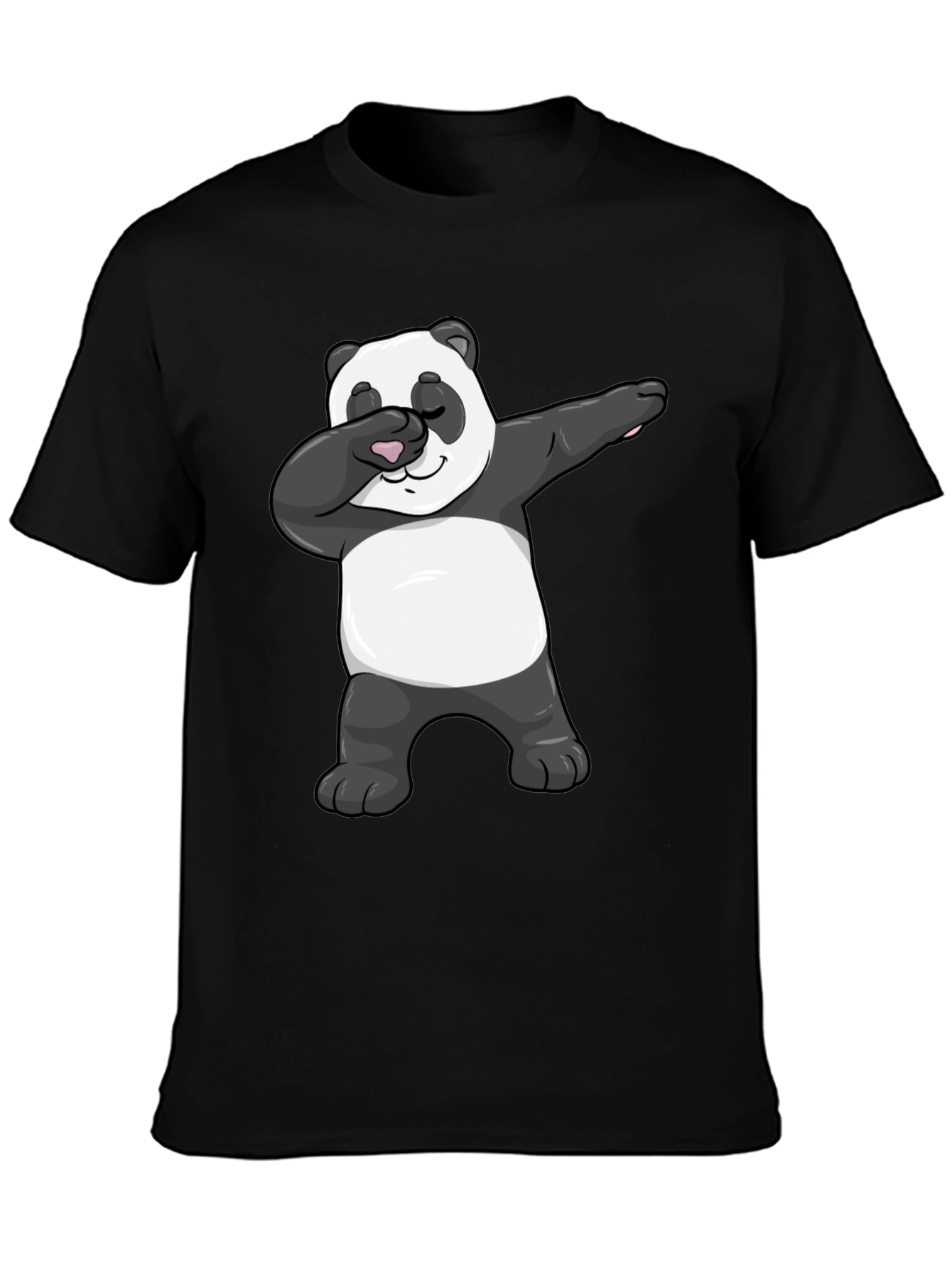 Dabbing Panda Black T-Shirt