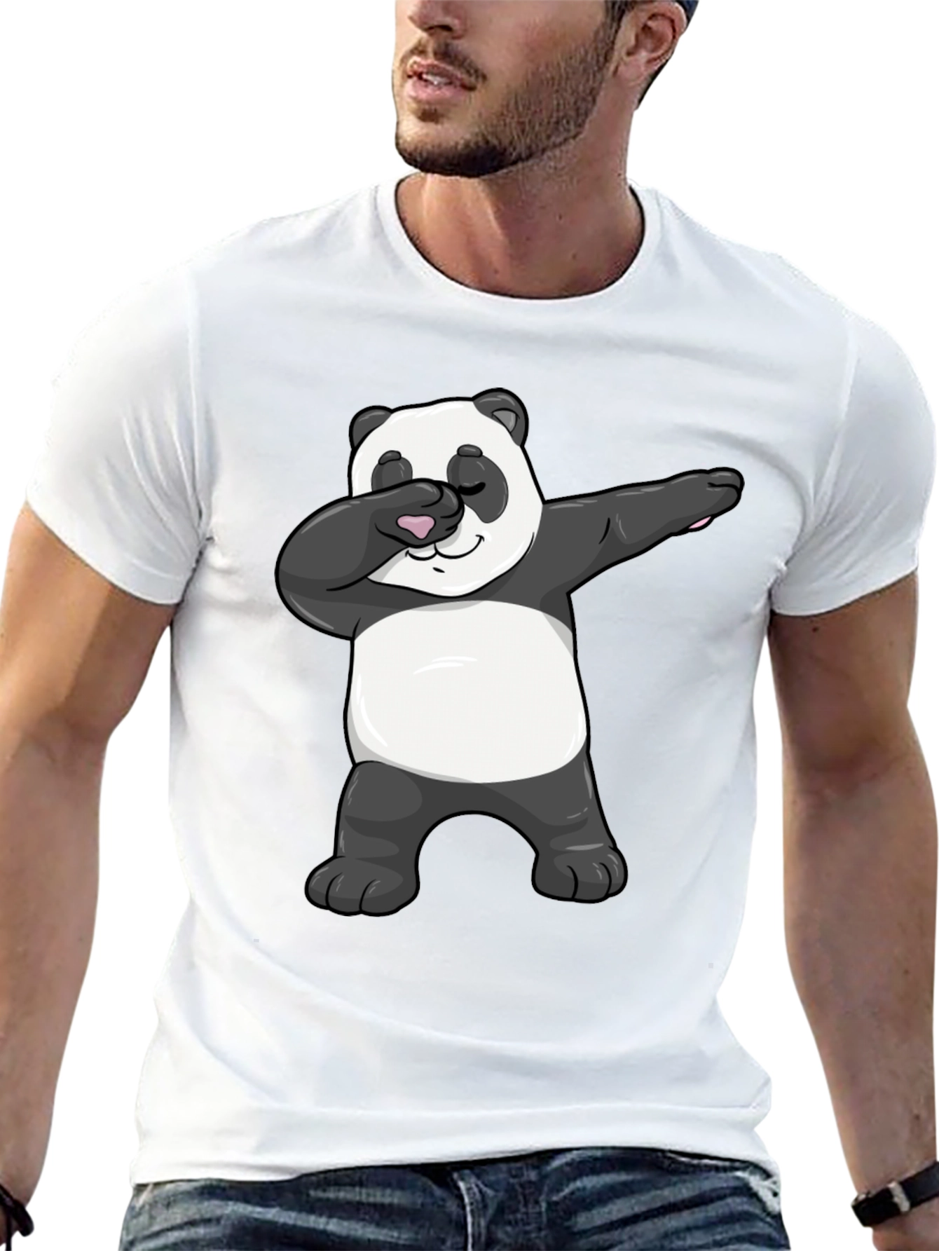 Dabbing Panda Black T-Shirt