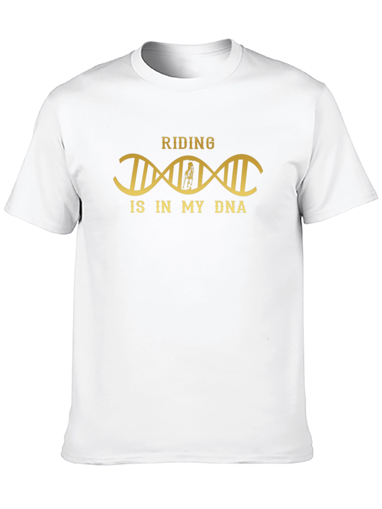 Riding is in My DNA Black T-Shirt