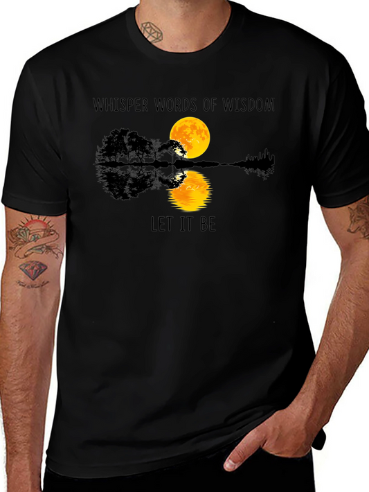Whisper Words of Wisdom Tee -  Guitar Sunset Design