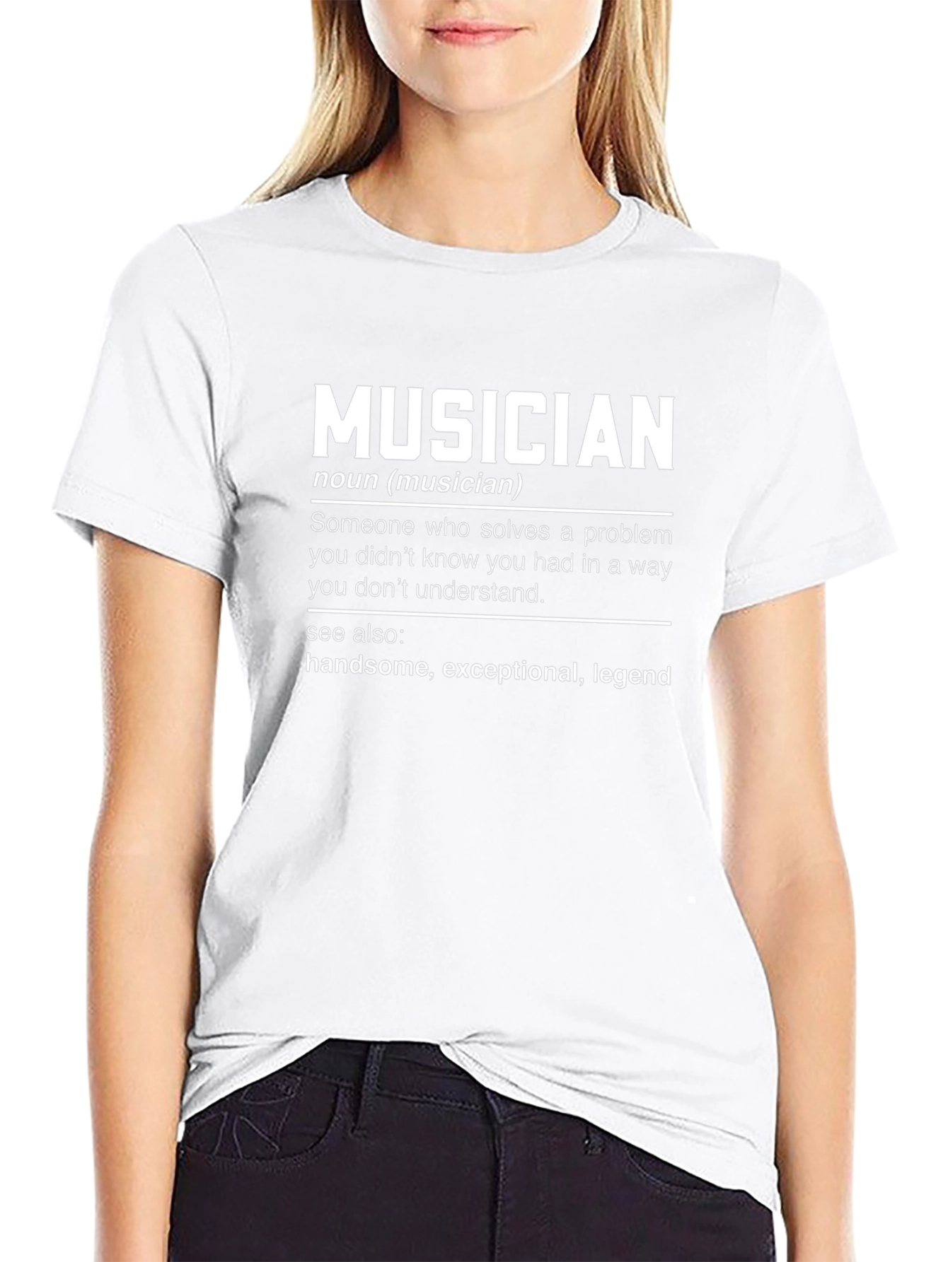 Musician Definition Black T-Shirt