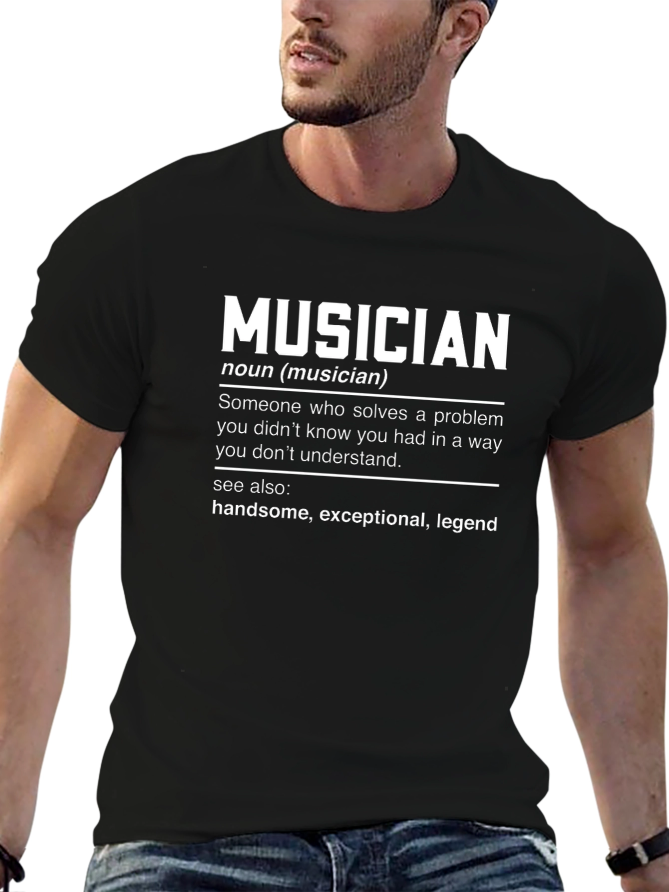 Musician Definition Black T-Shirt
