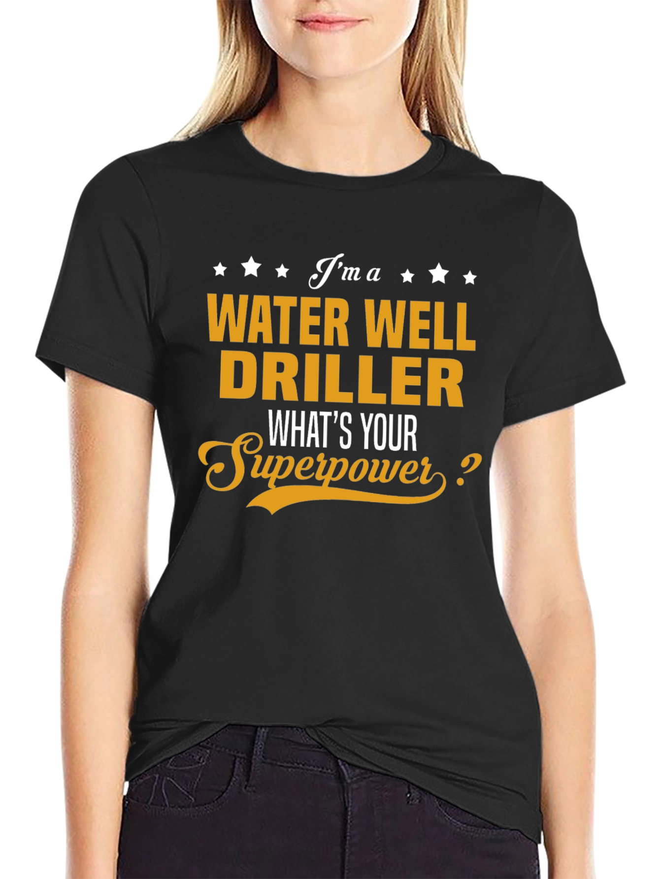 Water Well Driller Superpower Graphic Tee