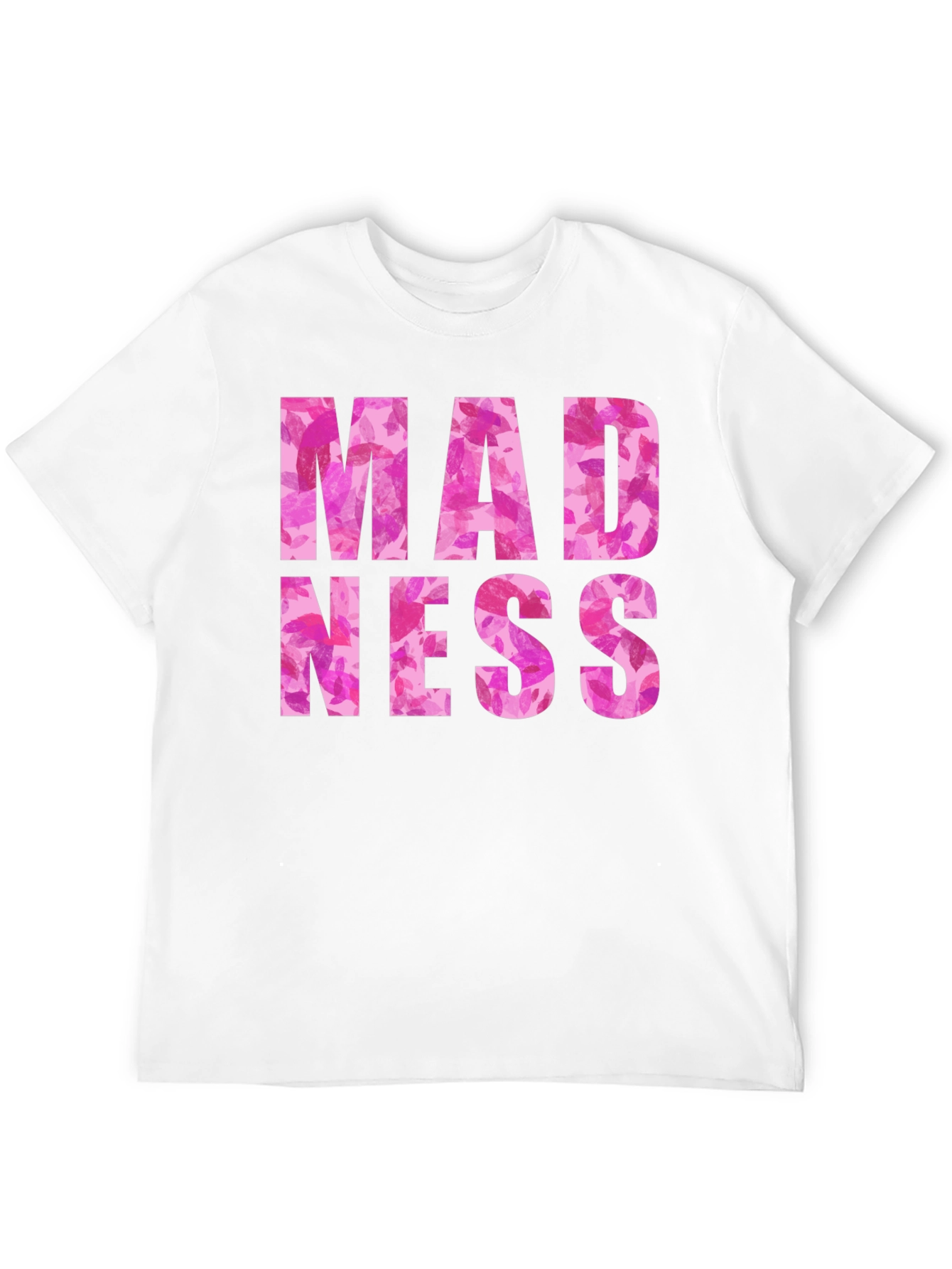 Madness Floral Print Black Graphic Tee