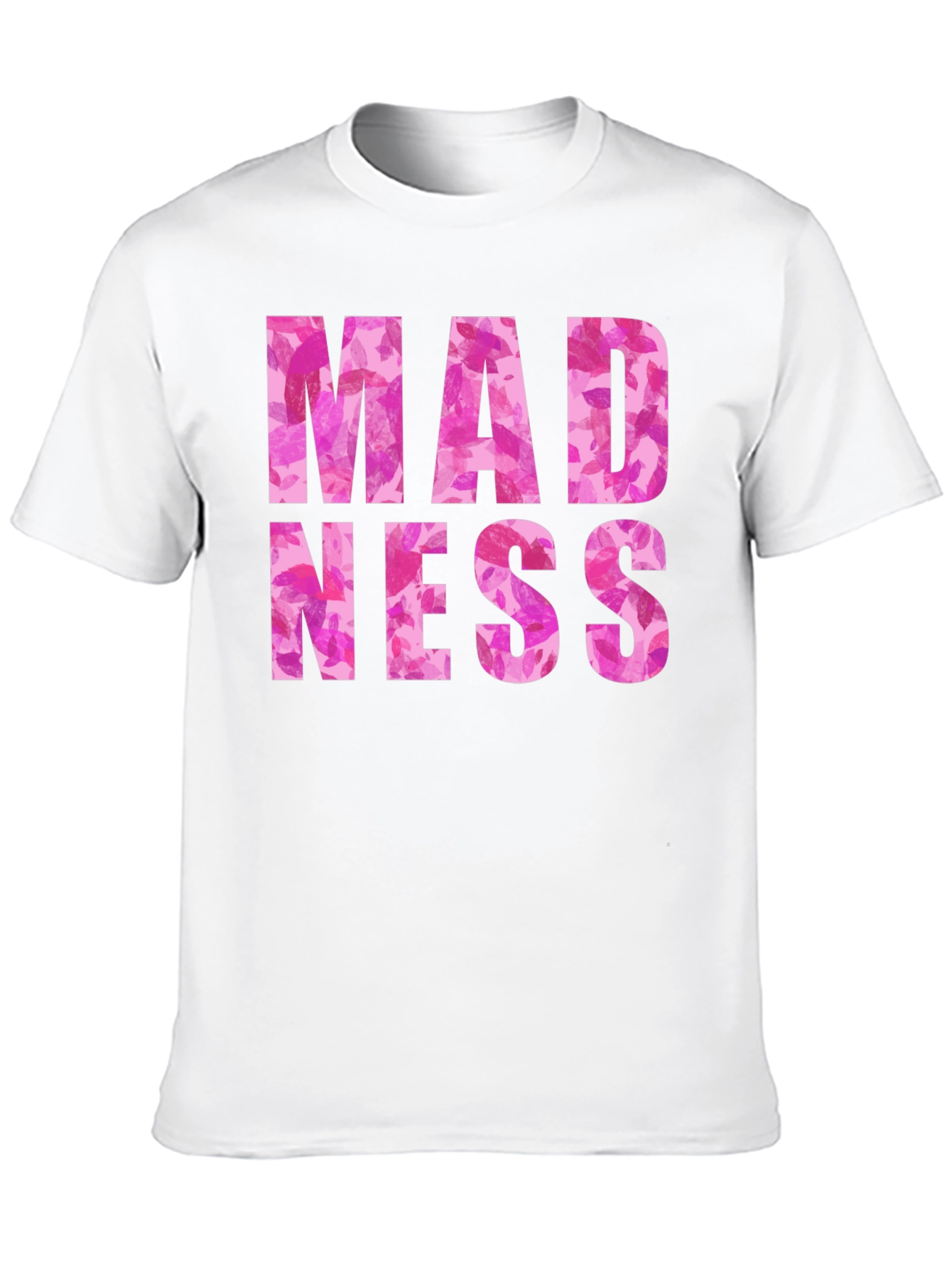 Madness Floral Print Black Graphic Tee