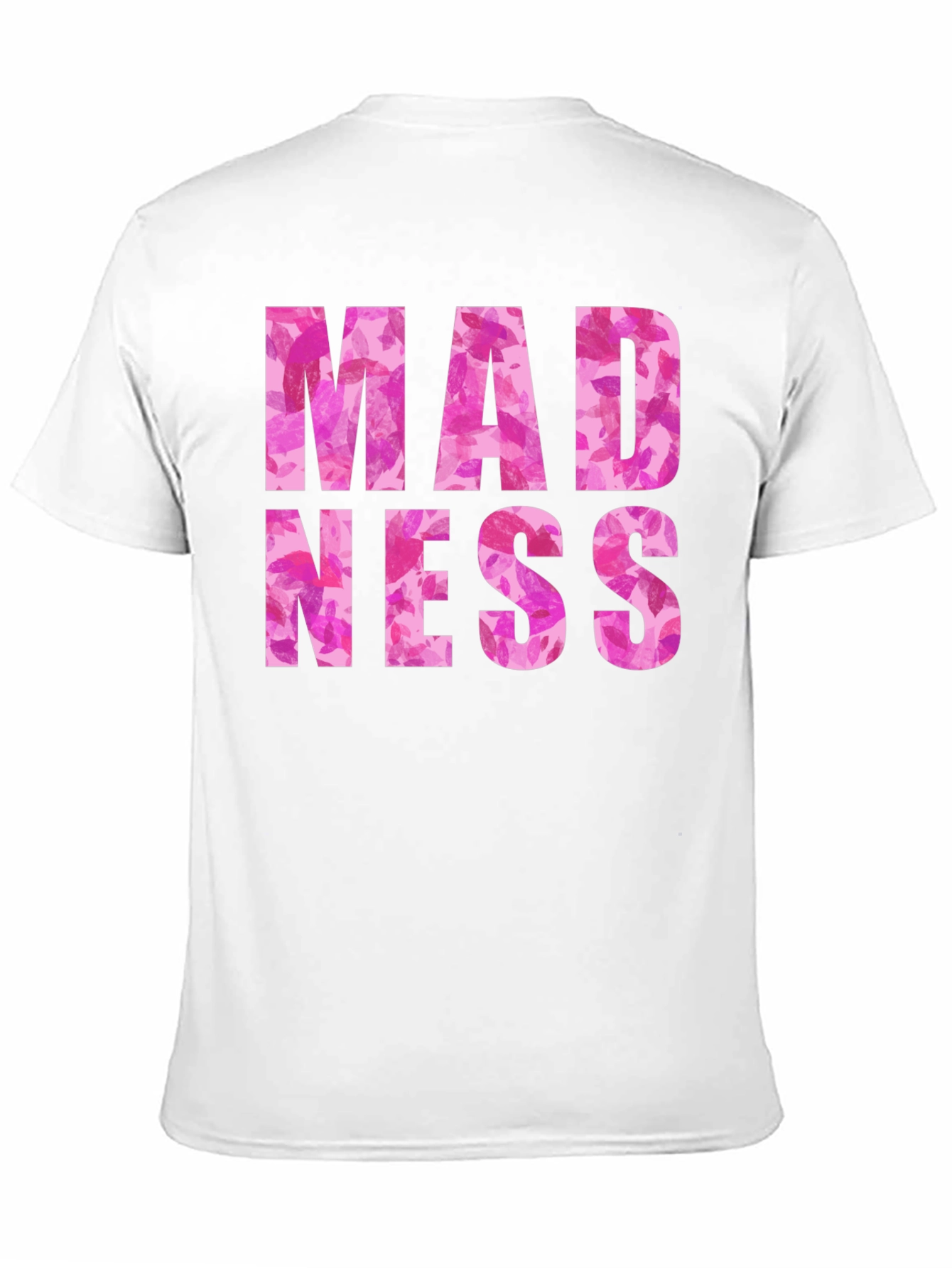 Madness Floral Print Black Graphic Tee
