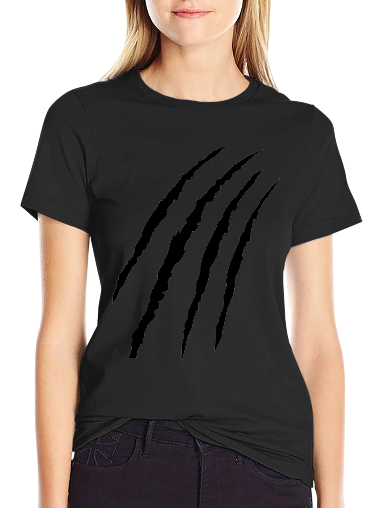 Claw Mark Graphic Tee - Mens Black T-Shirt