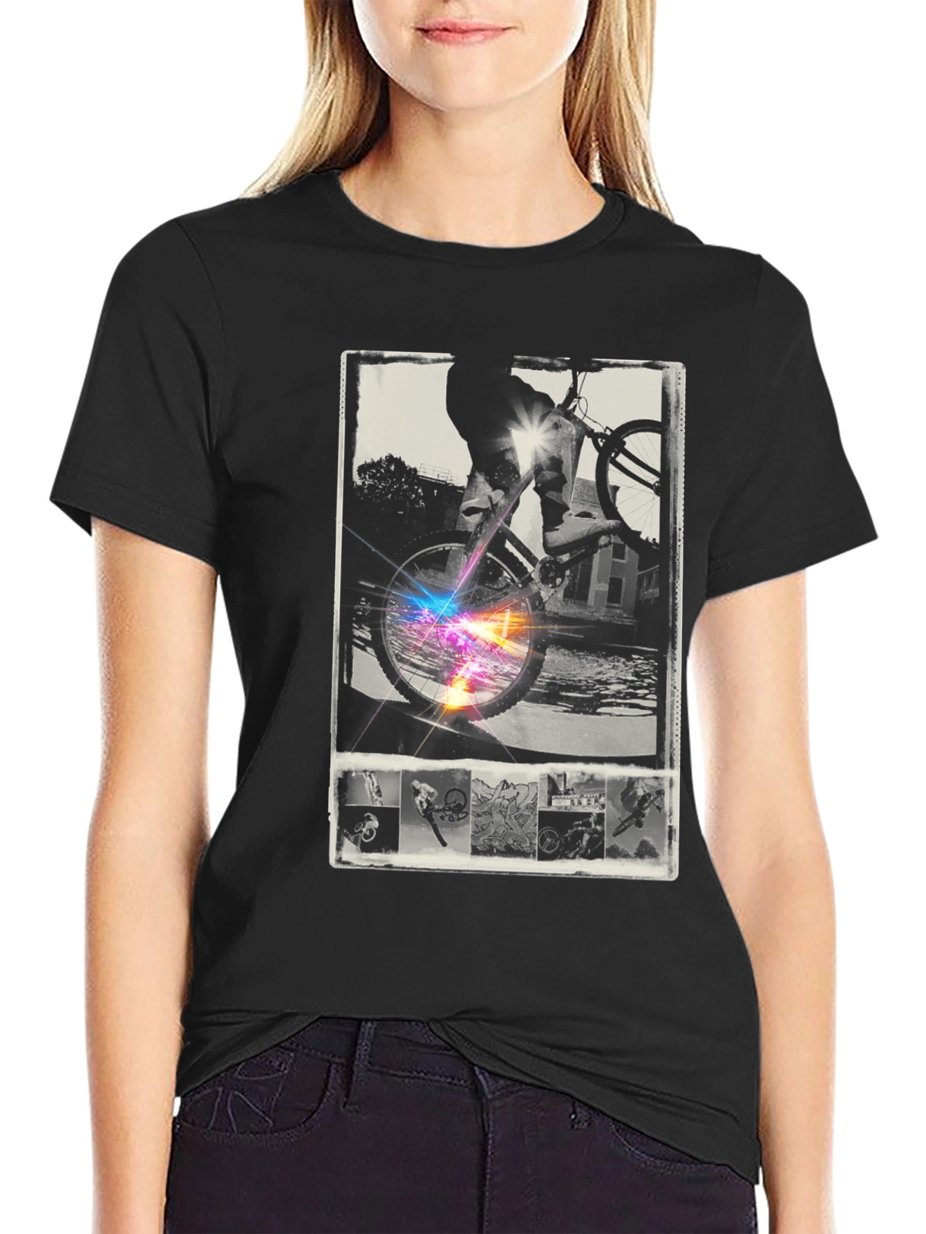 Cool Bike Rider Graphic T-Shirt