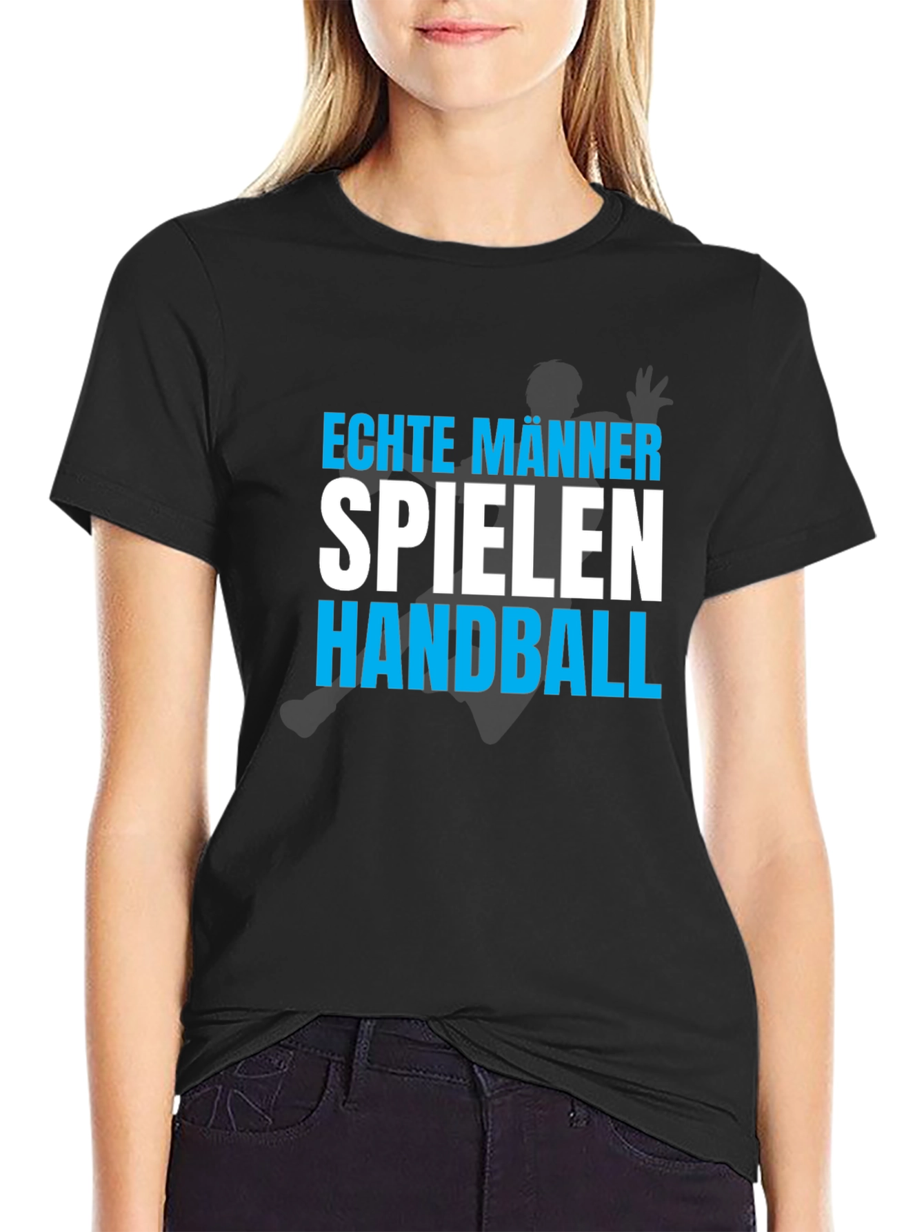 Echte Manner Spielen Handball T-Shirt
