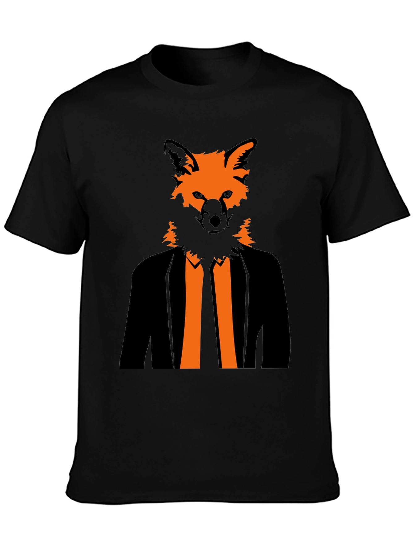 Fox Head Suit Graphic Tee - Stylish & Unique