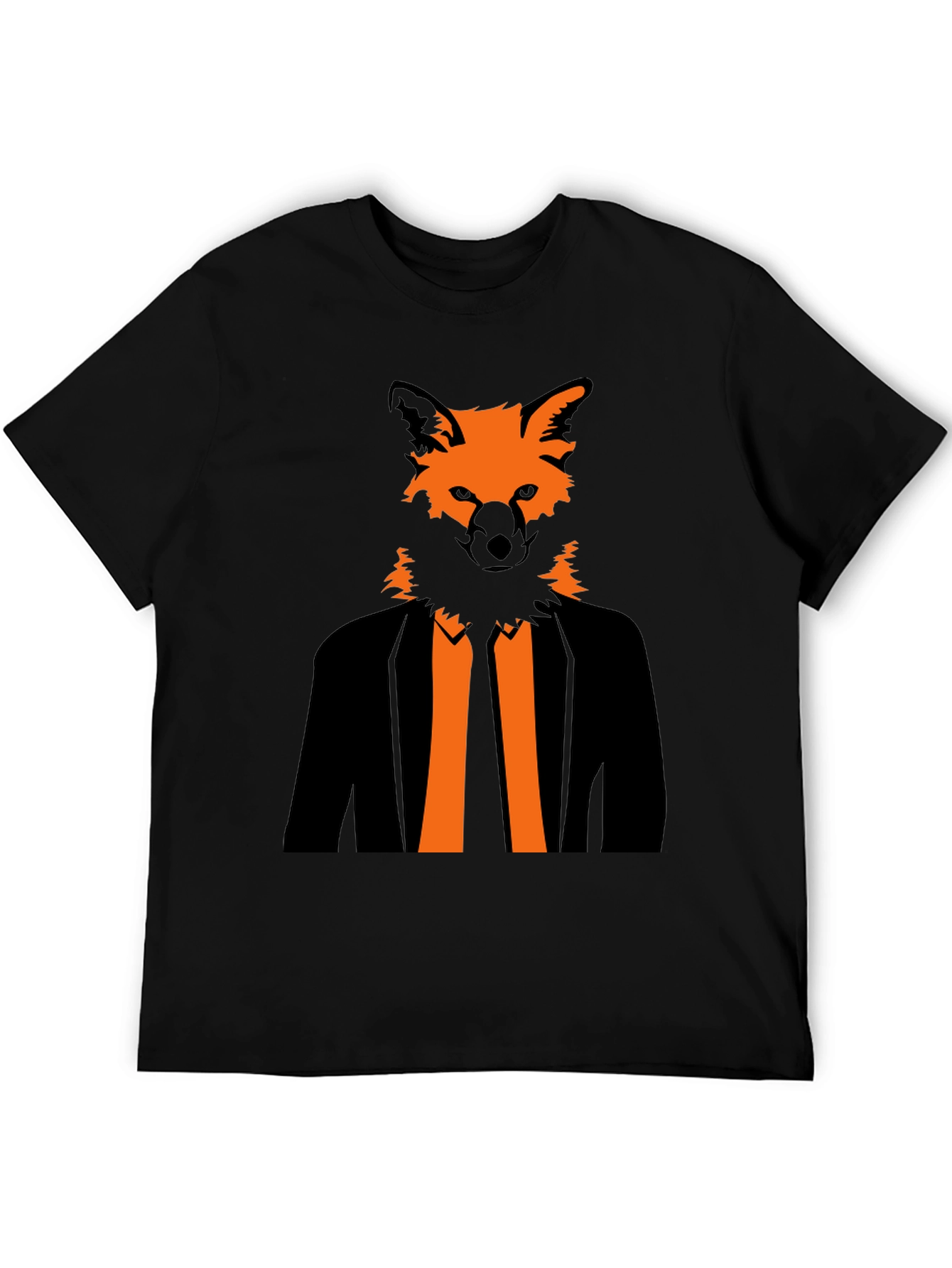 Fox Head Suit Graphic Tee - Stylish & Unique