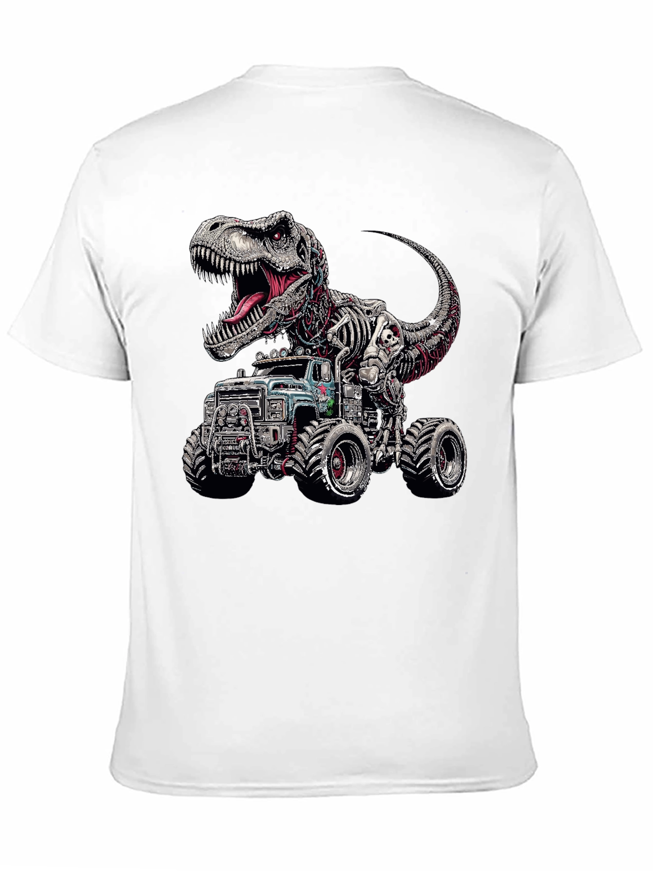 Dinosaur Monster Truck Graphic T-Shirt