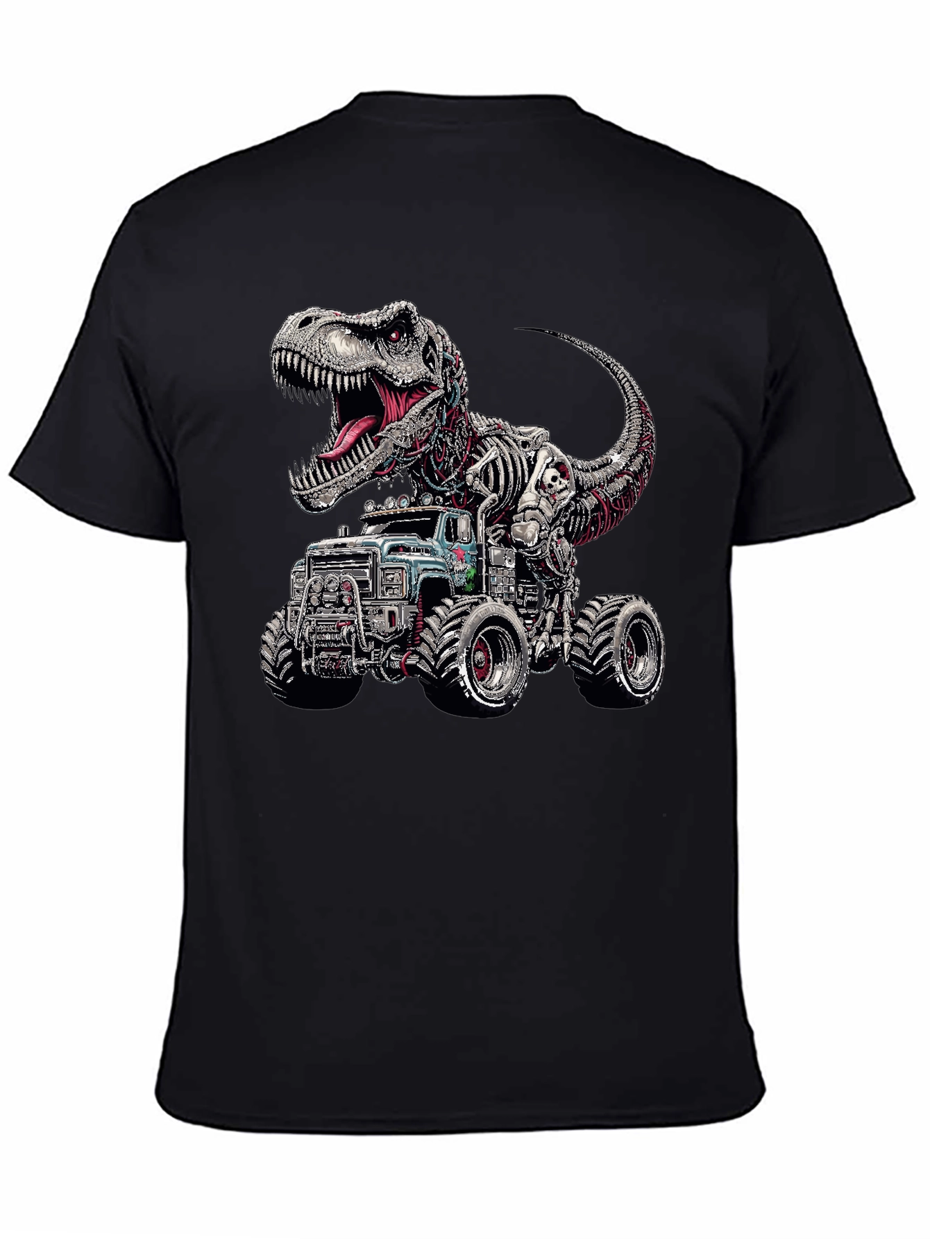 Dinosaur Monster Truck Graphic T-Shirt
