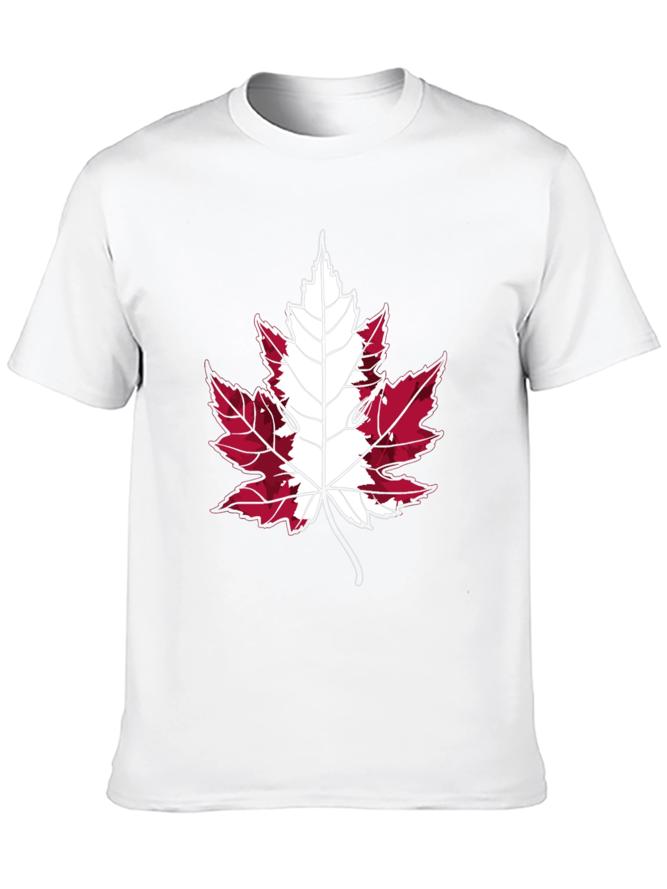 Canada Flag Maple Leaf T-Shirt - Black