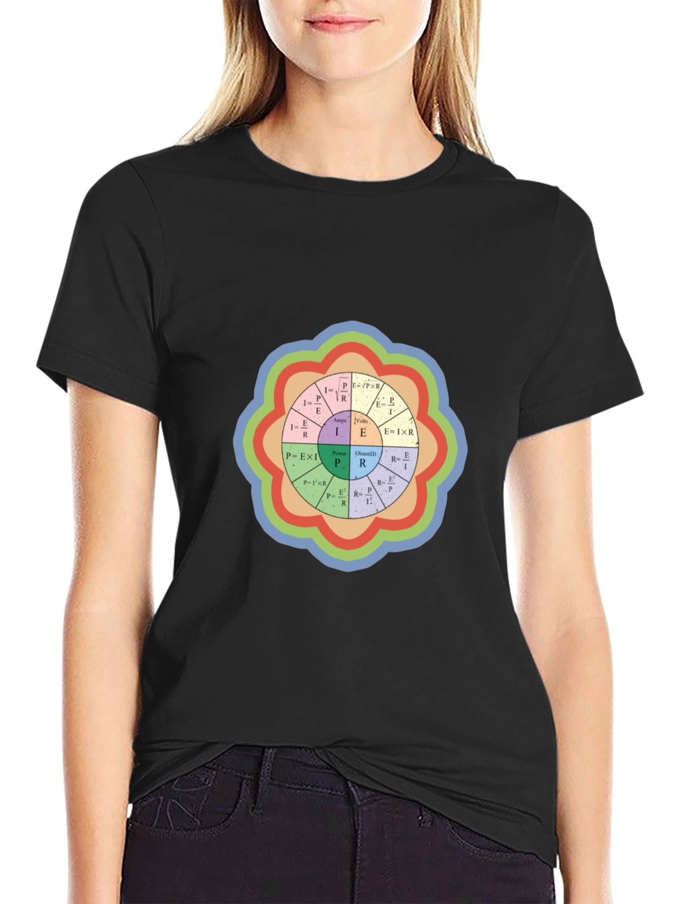 Electrical Engineering Formula Black T-Shirt