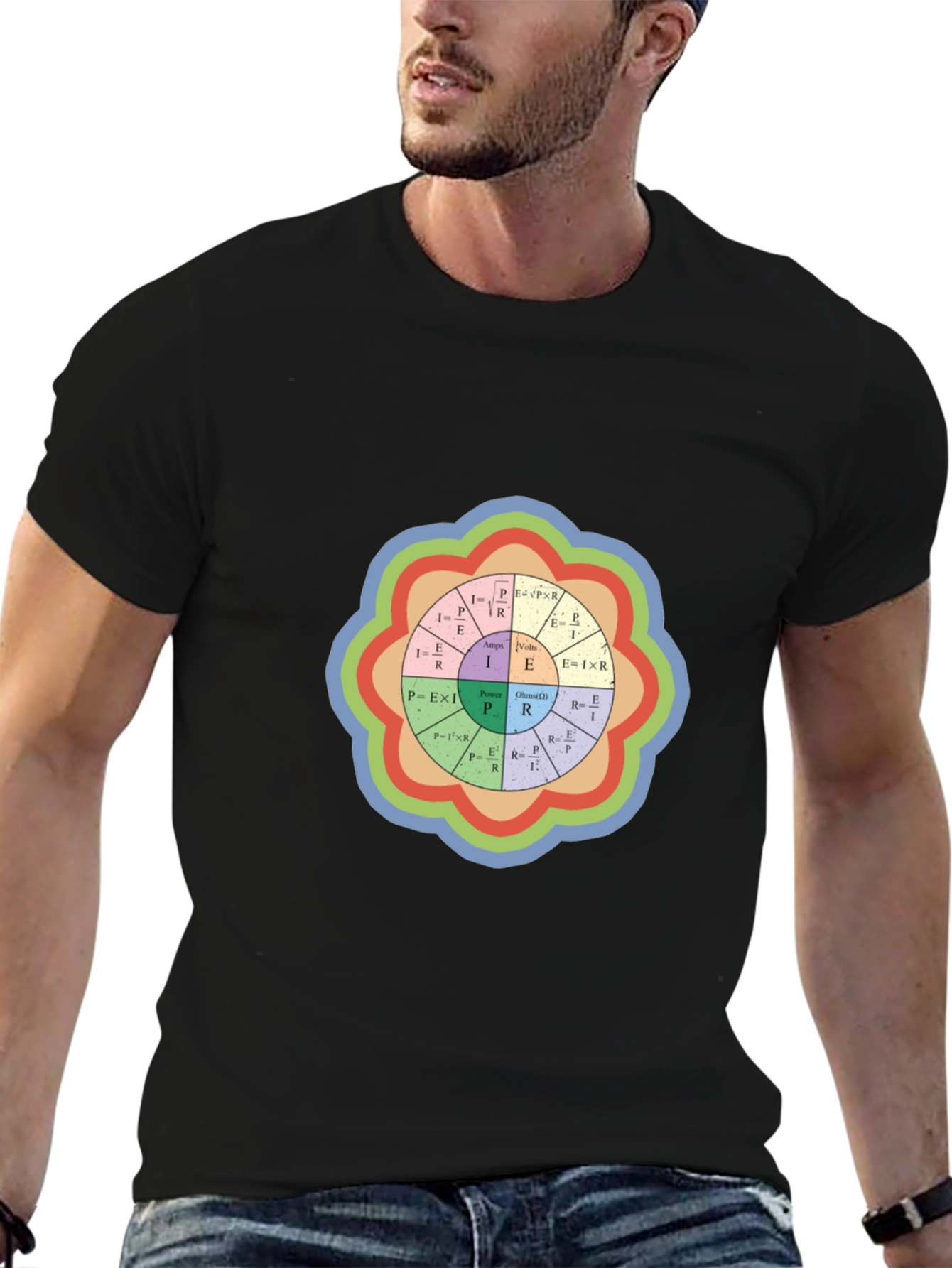 Electrical Engineering Formula Black T-Shirt