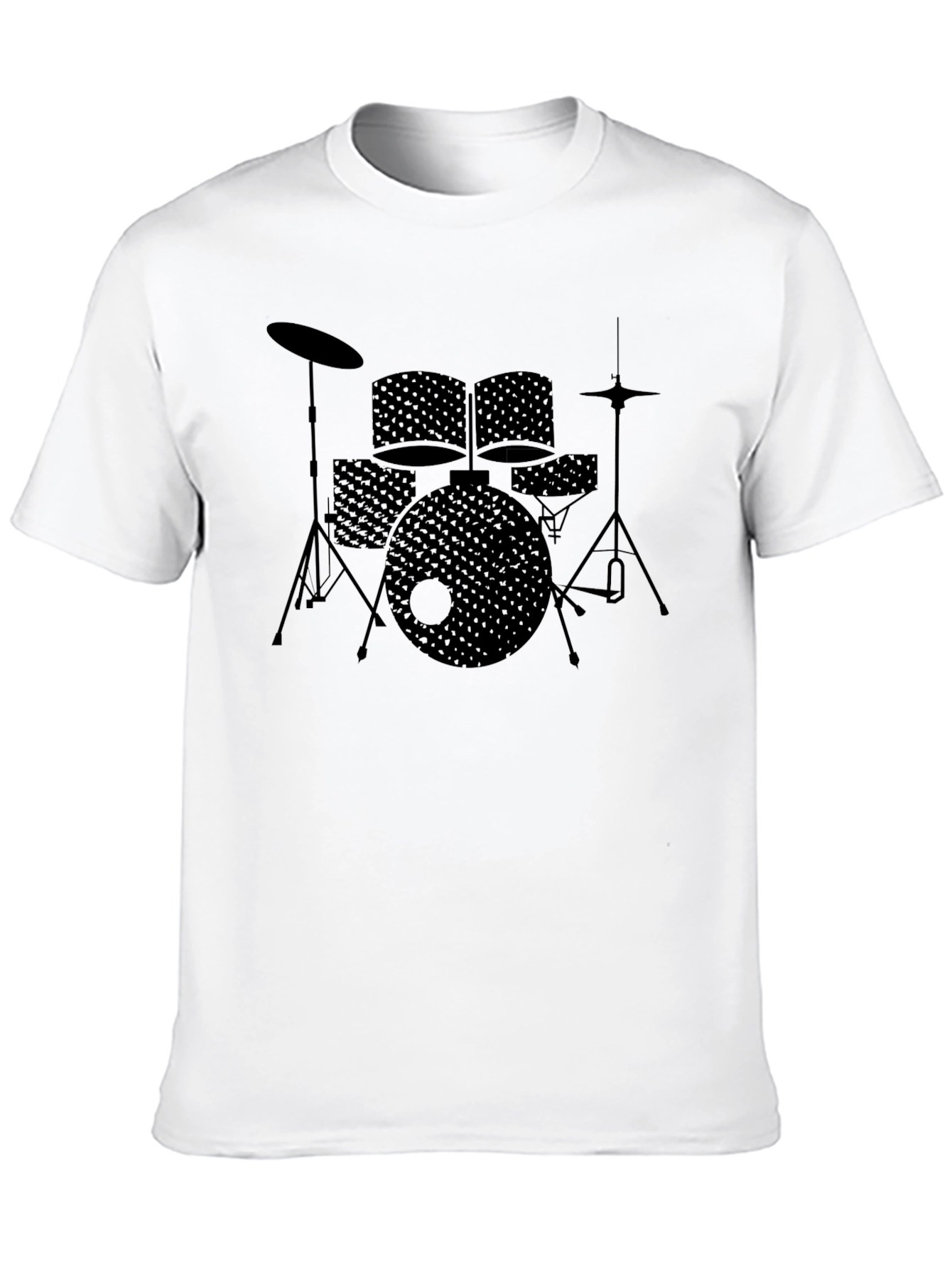 Drum Set Graphic Tee - Black
