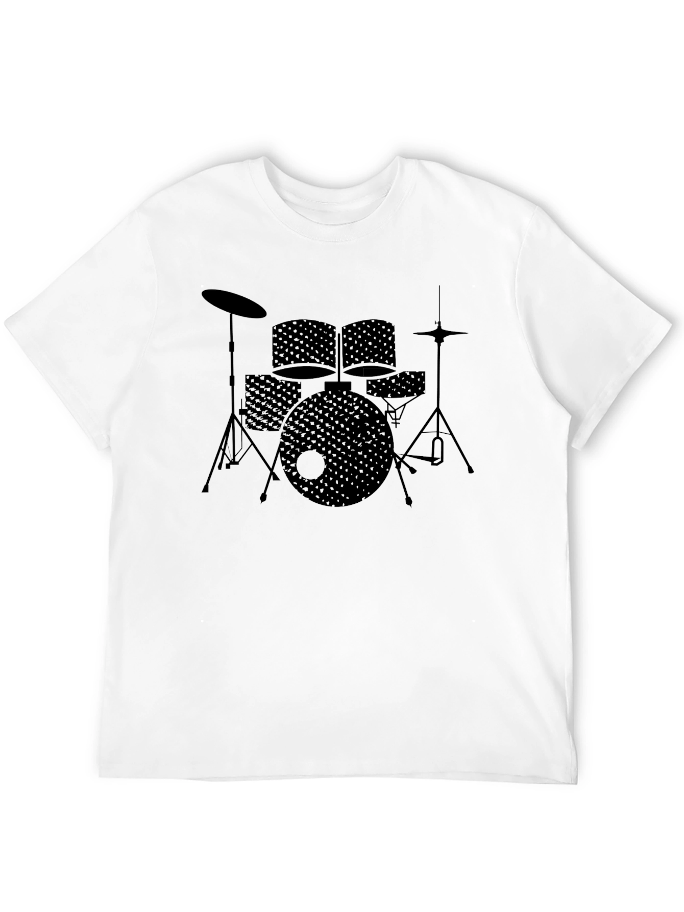 Drum Set Graphic Tee - Black