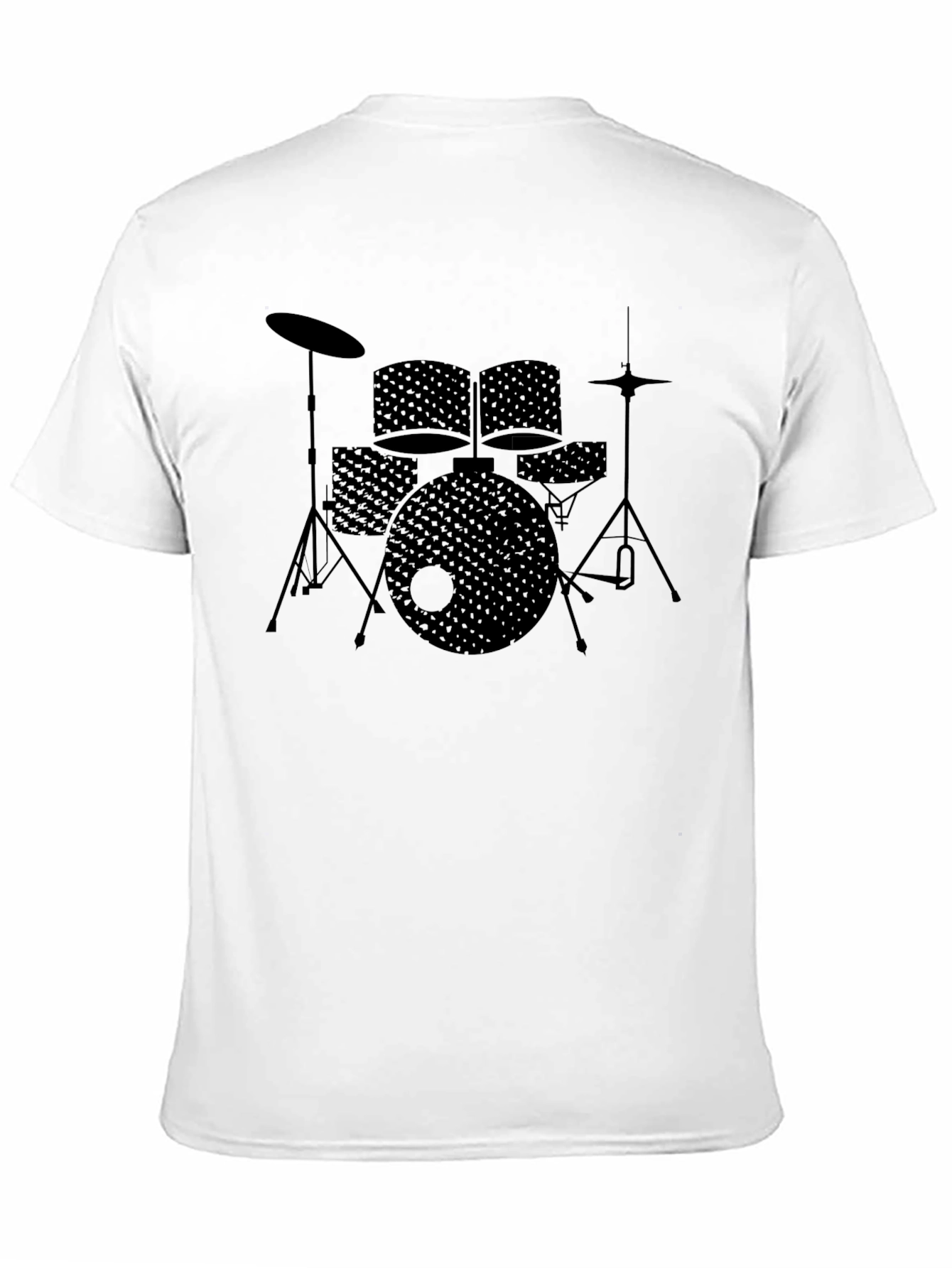 Drum Set Graphic Tee - Black