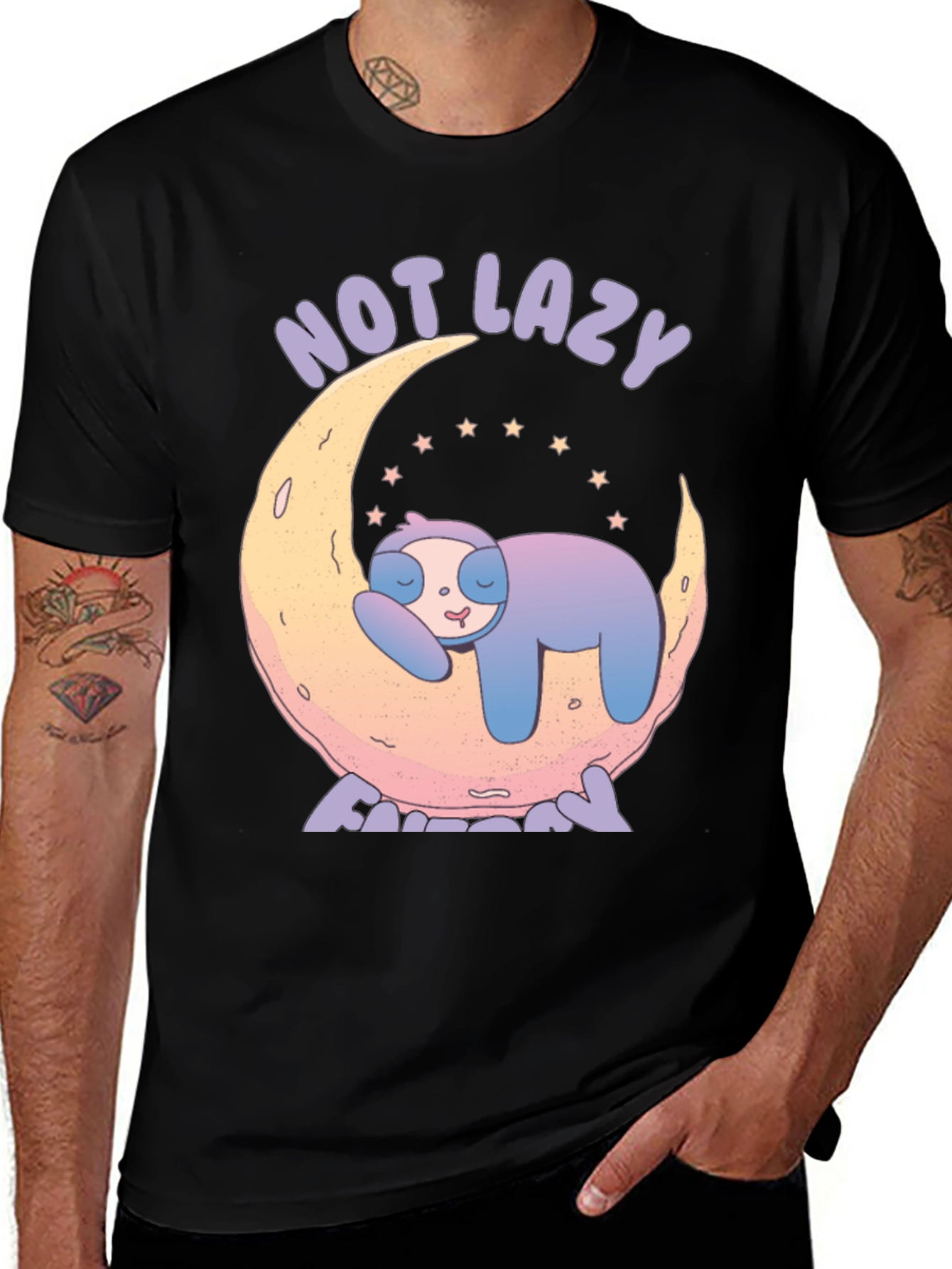 Not Lazy Sloth T-Shirt - Unisex Cotton Tee