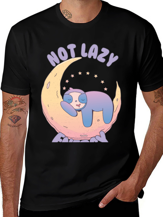 Not Lazy Sloth T-Shirt - Unisex Cotton Tee