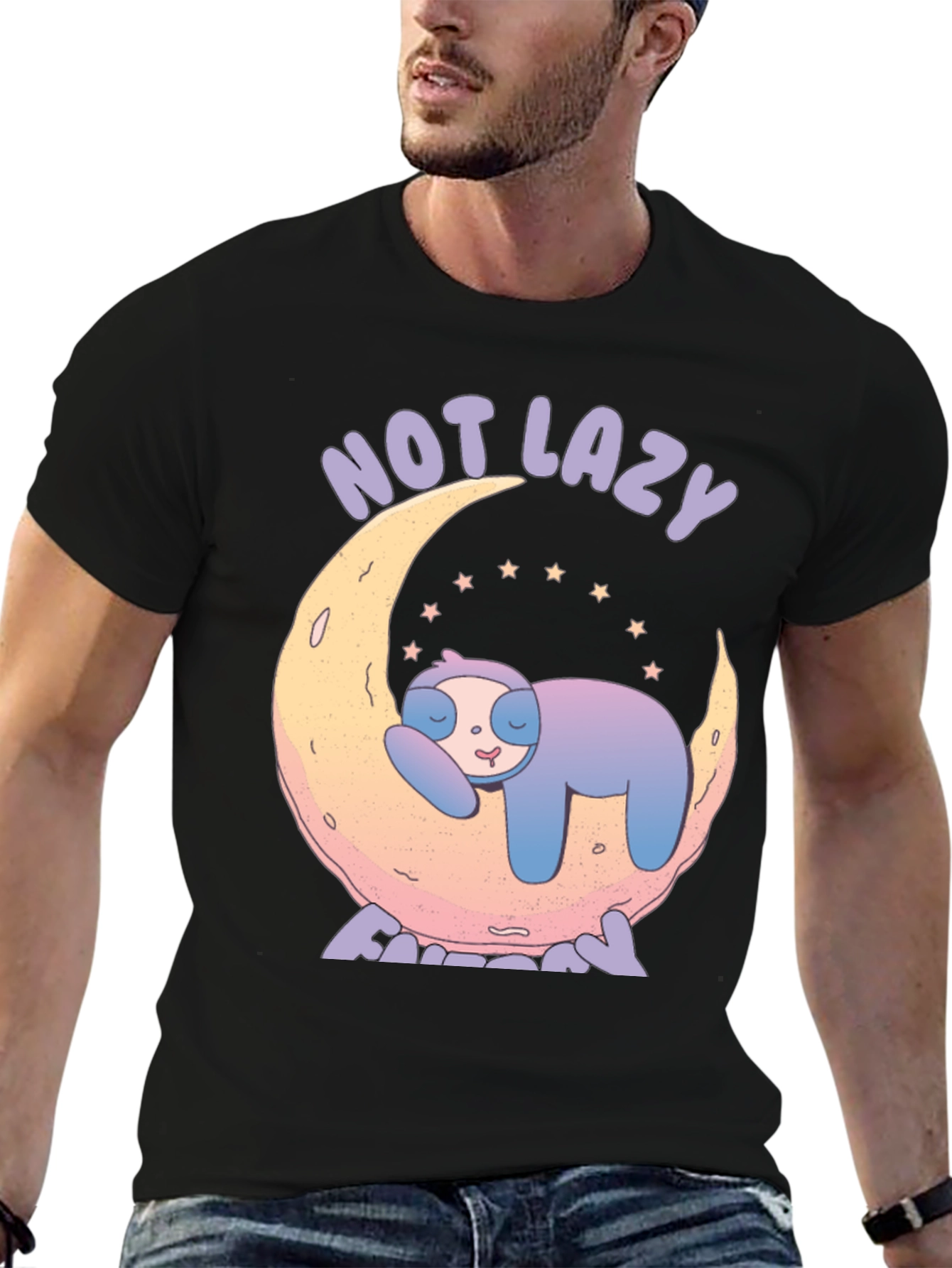 Not Lazy Sloth T-Shirt - Unisex Cotton Tee