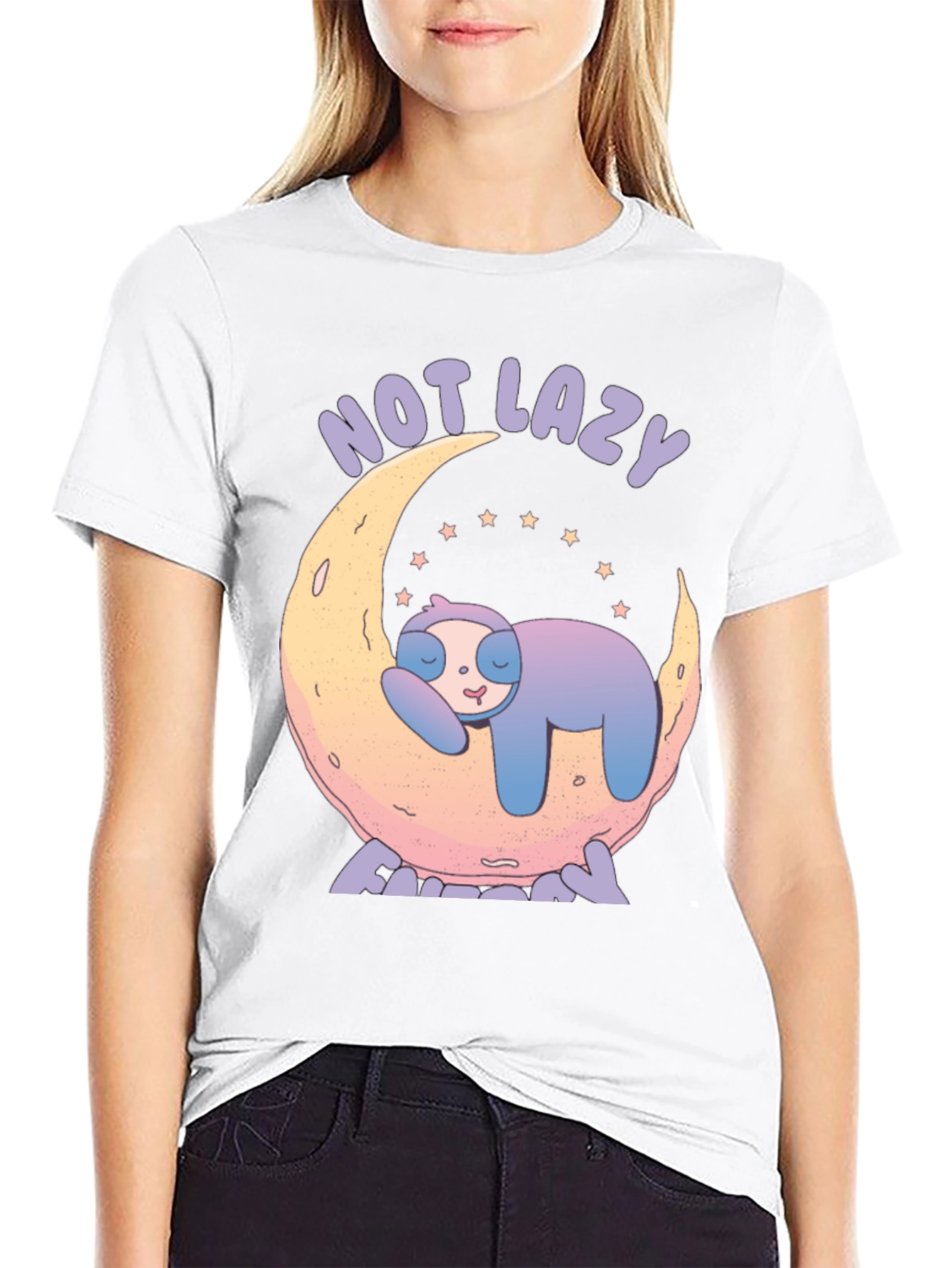 Not Lazy Sloth T-Shirt - Unisex Cotton Tee