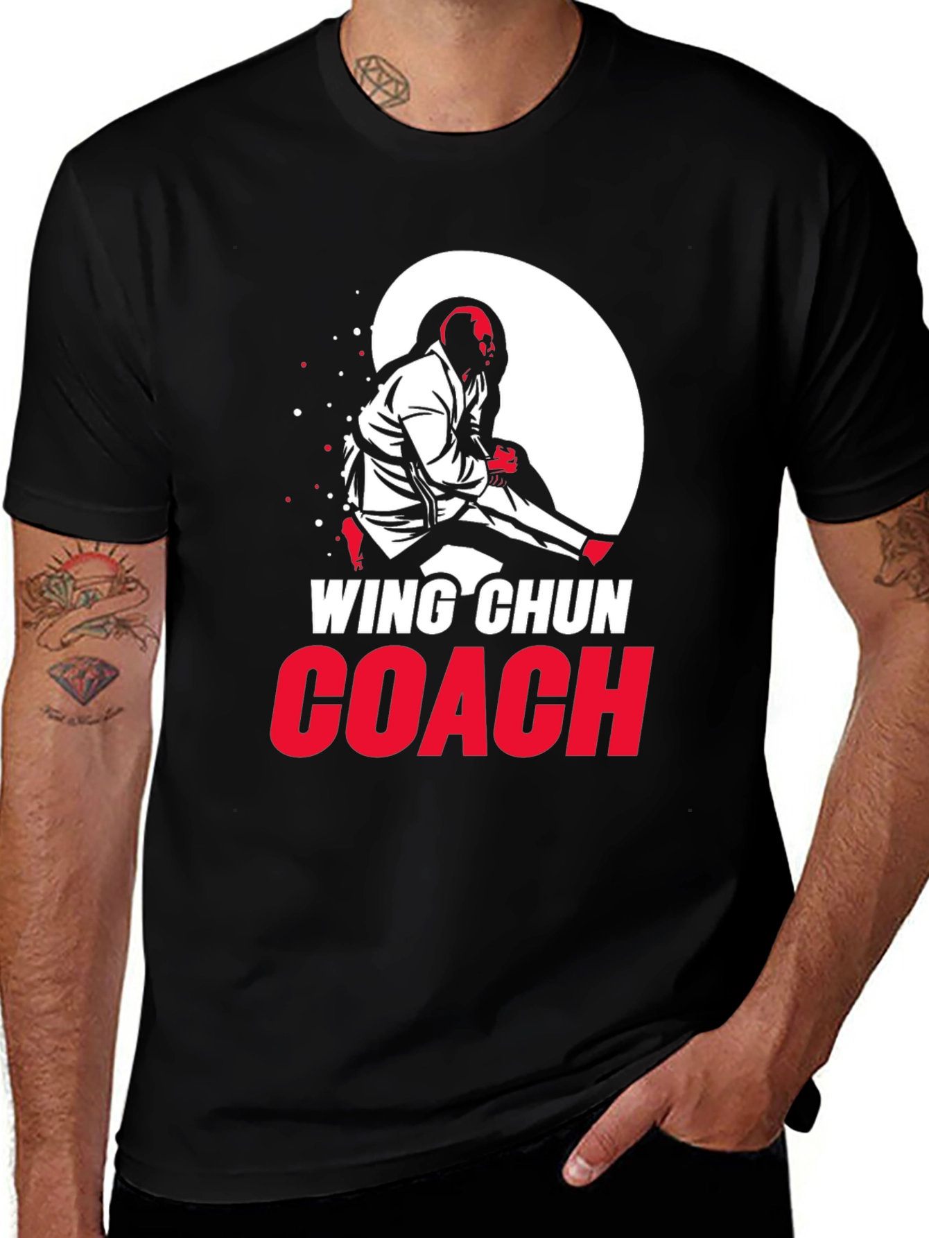 Wing Chun Coach T-Shirt - Martial Arts Design