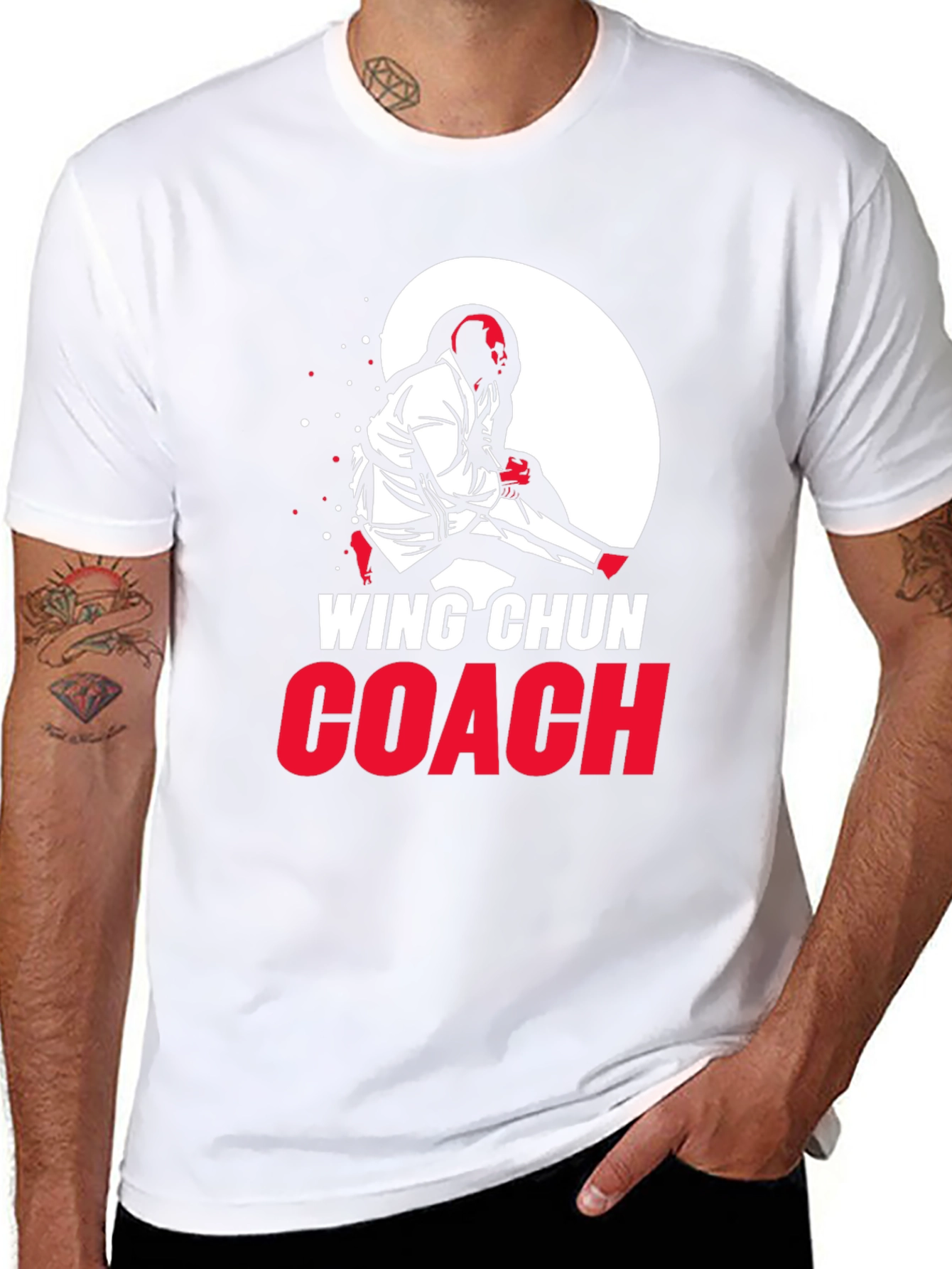 Wing Chun Coach T-Shirt - Martial Arts Design