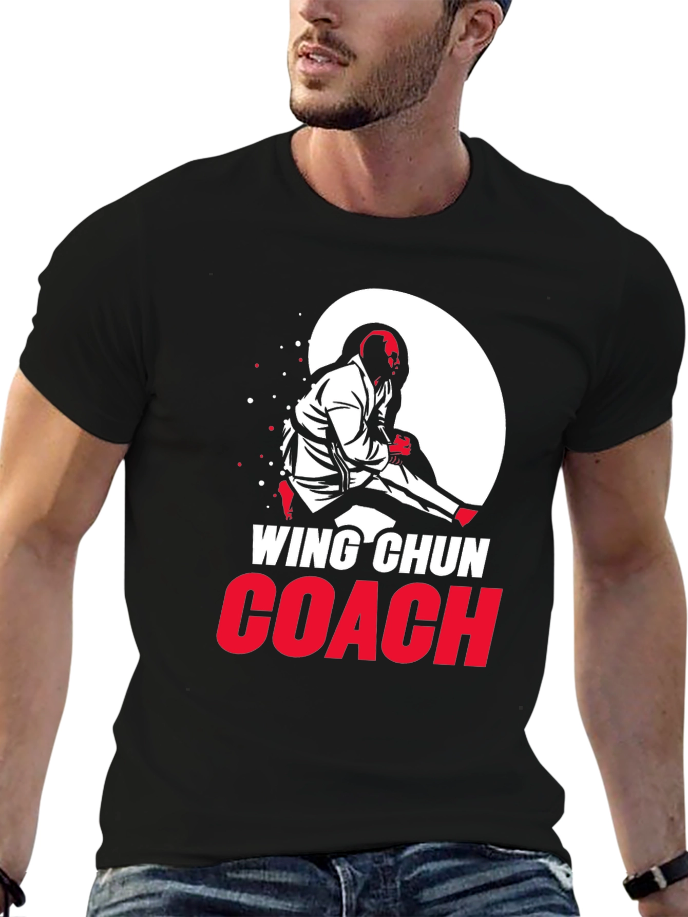 Wing Chun Coach T-Shirt - Martial Arts Design