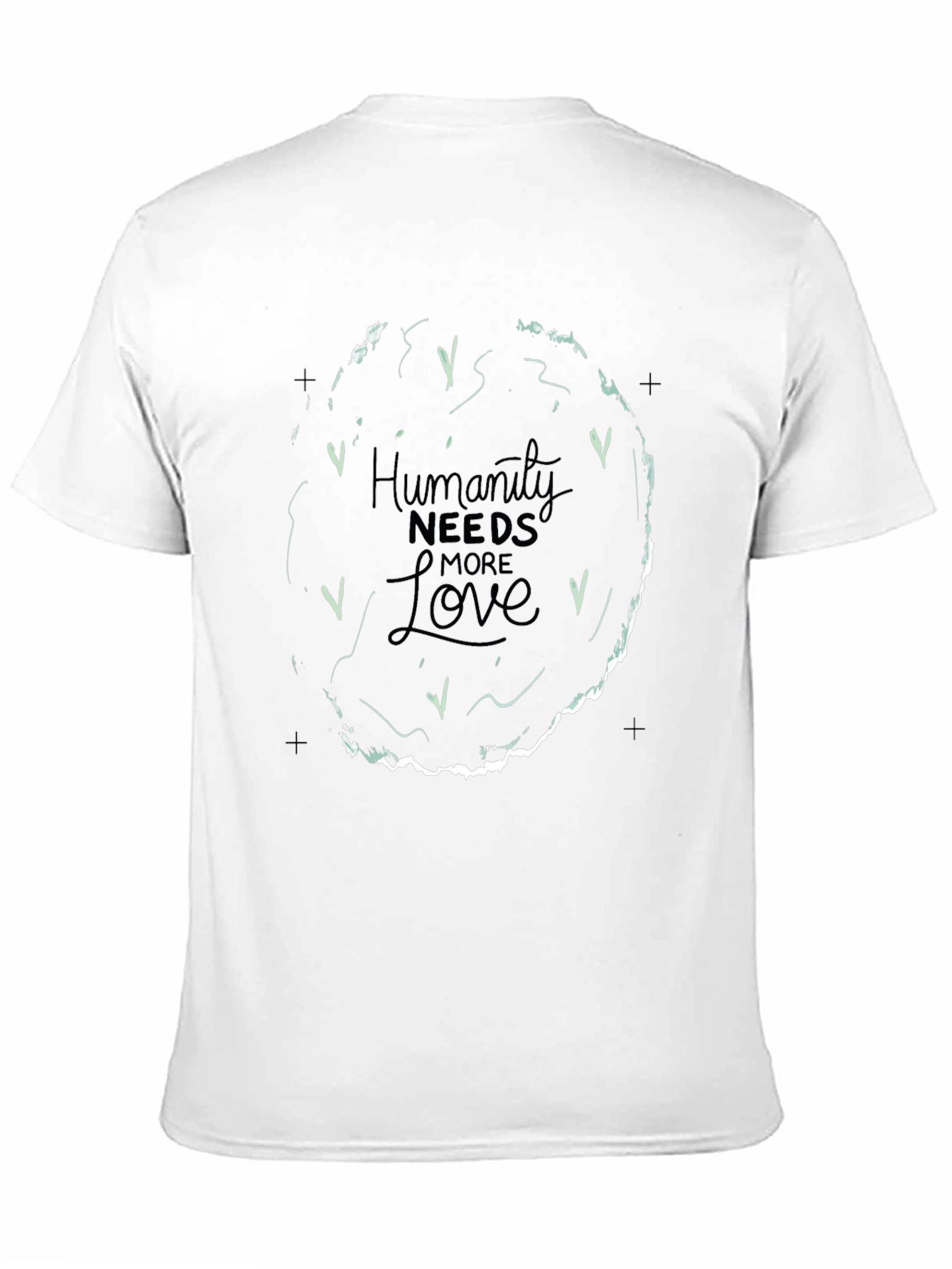 Humanity Needs More Love Graphic Tee - Black