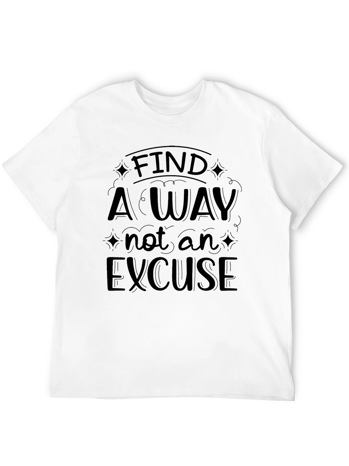 Find A Way Black Graphic T-Shirt