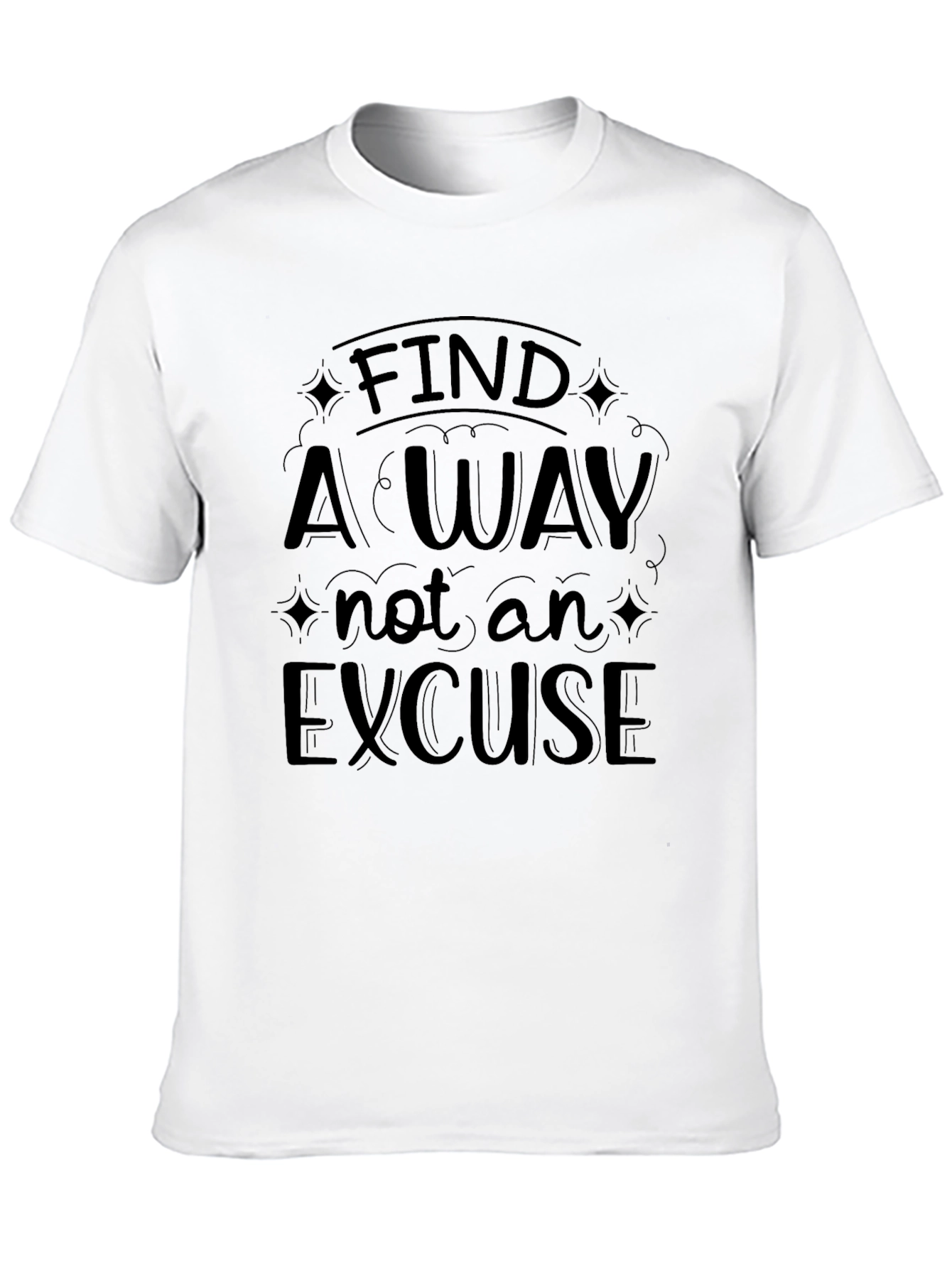 Find A Way Black Graphic T-Shirt