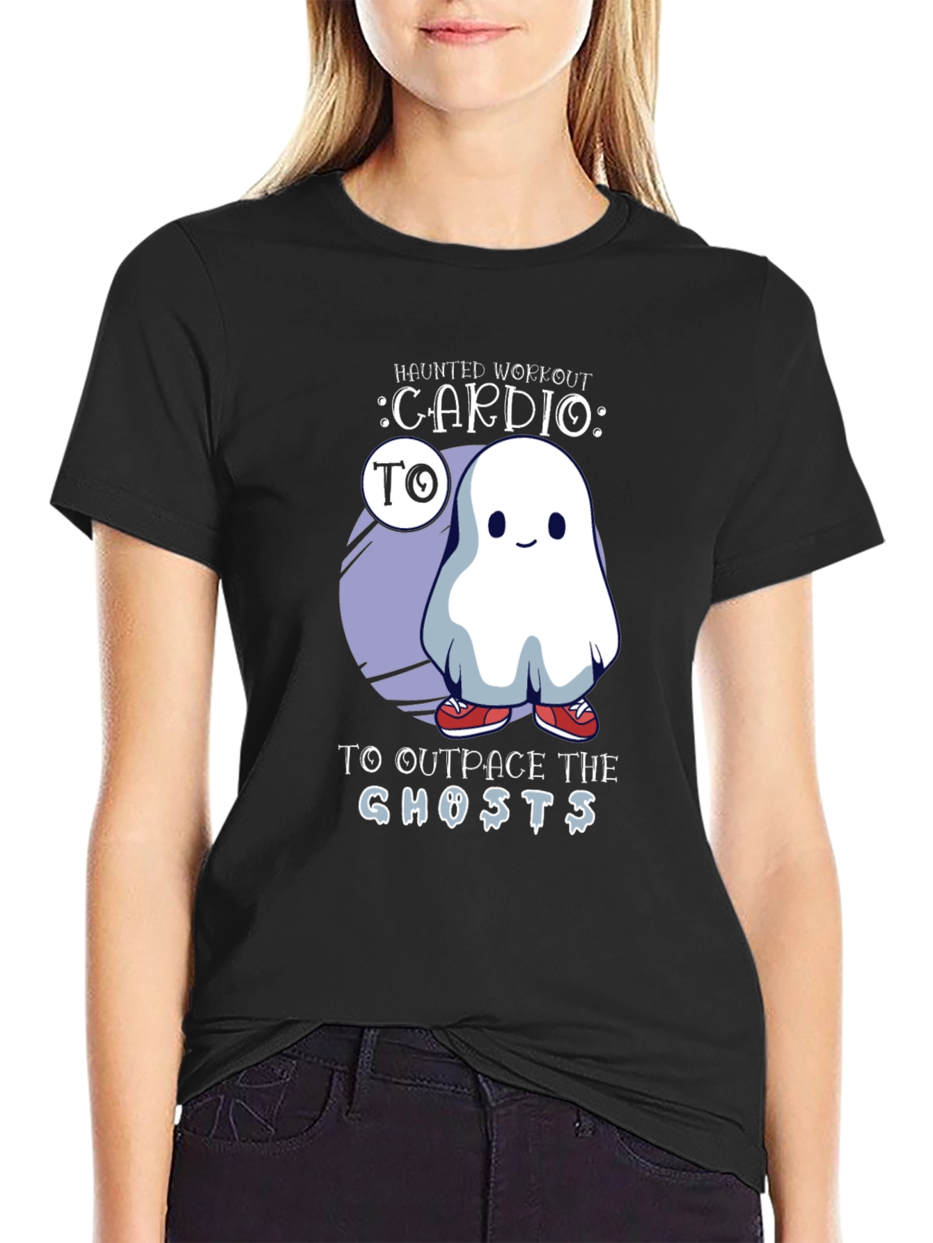 Haunted Workout Ghost T-Shirt Cardio Tee