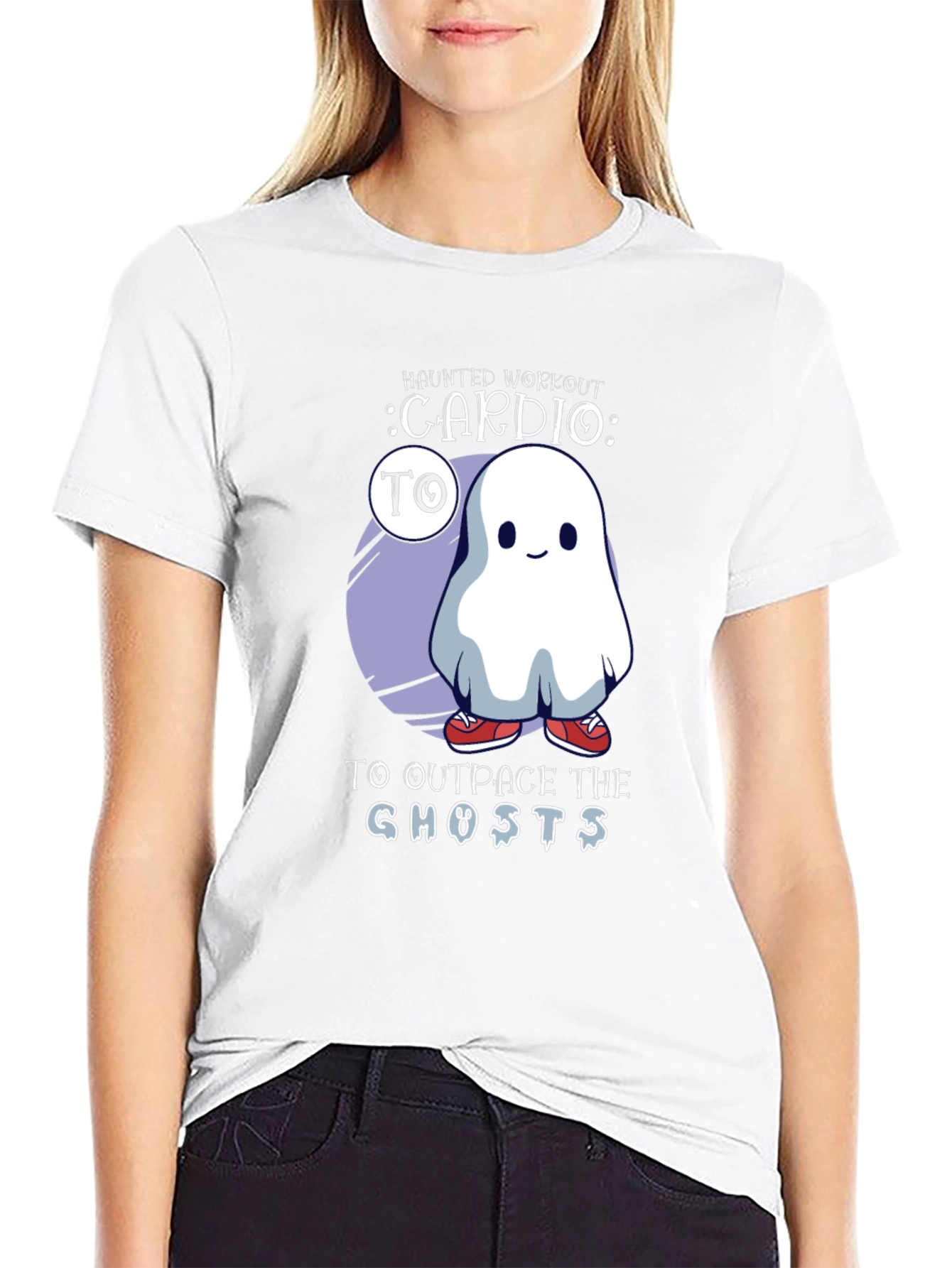 Haunted Workout Ghost T-Shirt Cardio Tee