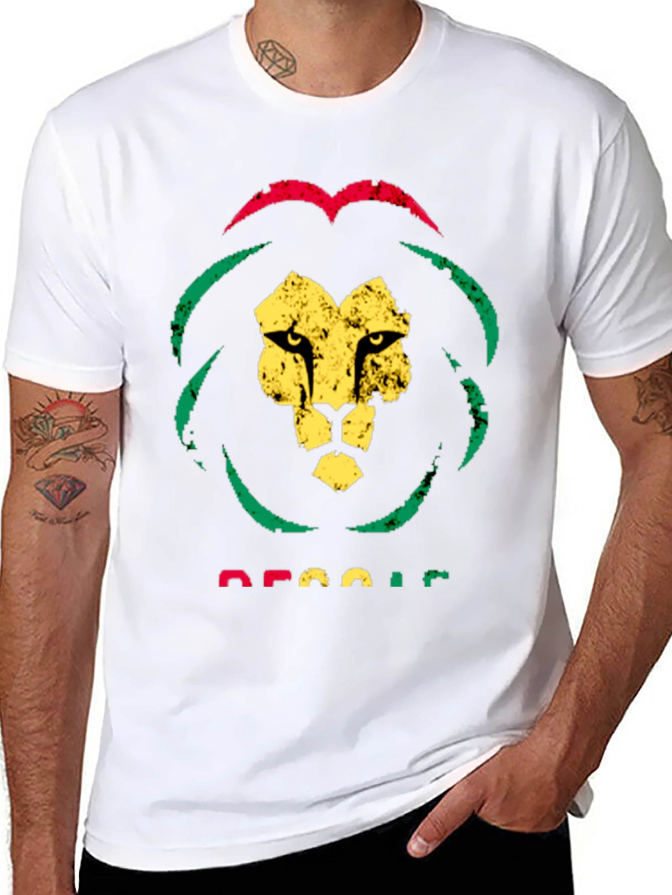 Rasta Lion T-Shirt - Reggae Graphic Tee