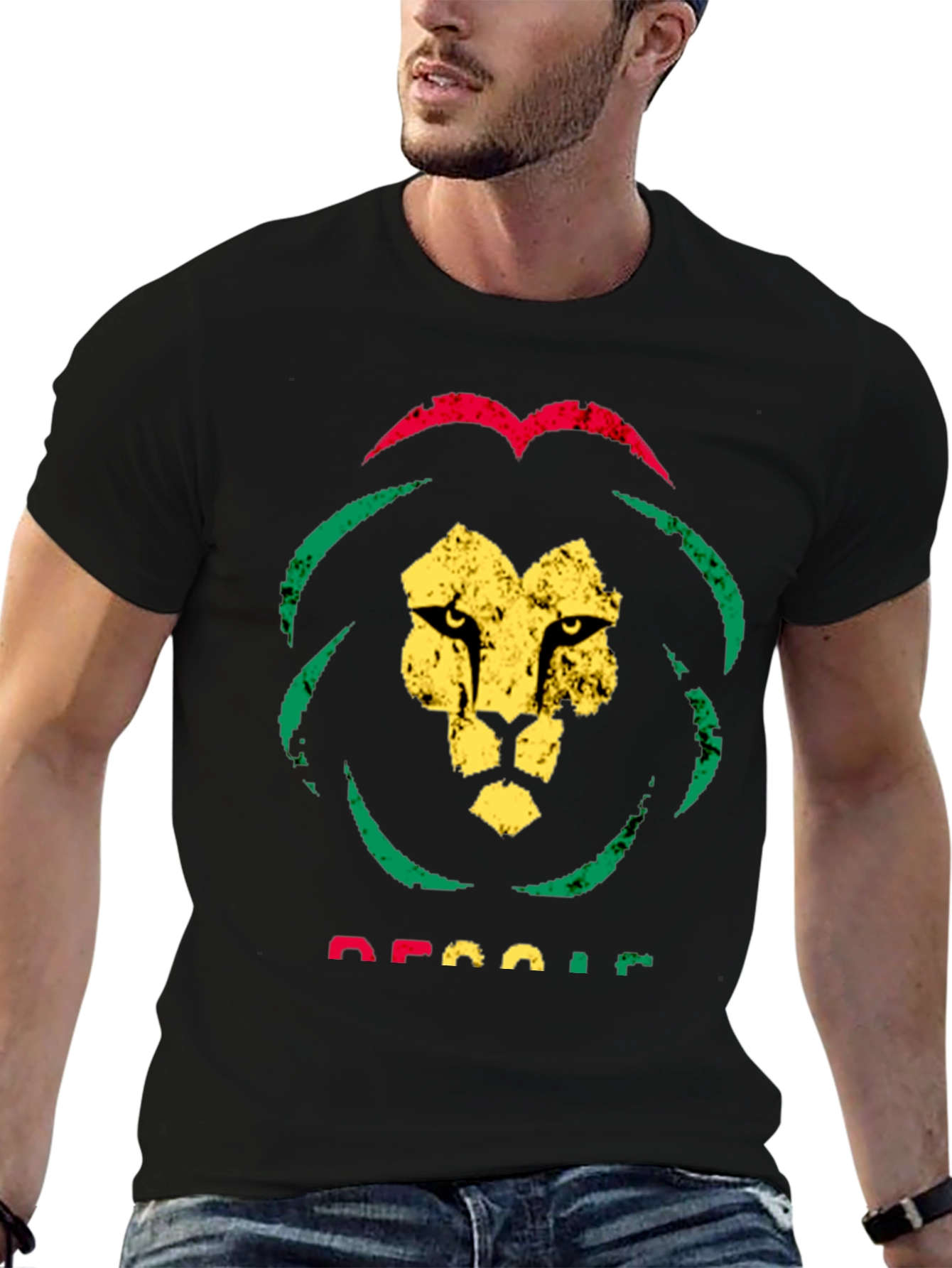 Rasta Lion T-Shirt - Reggae Graphic Tee