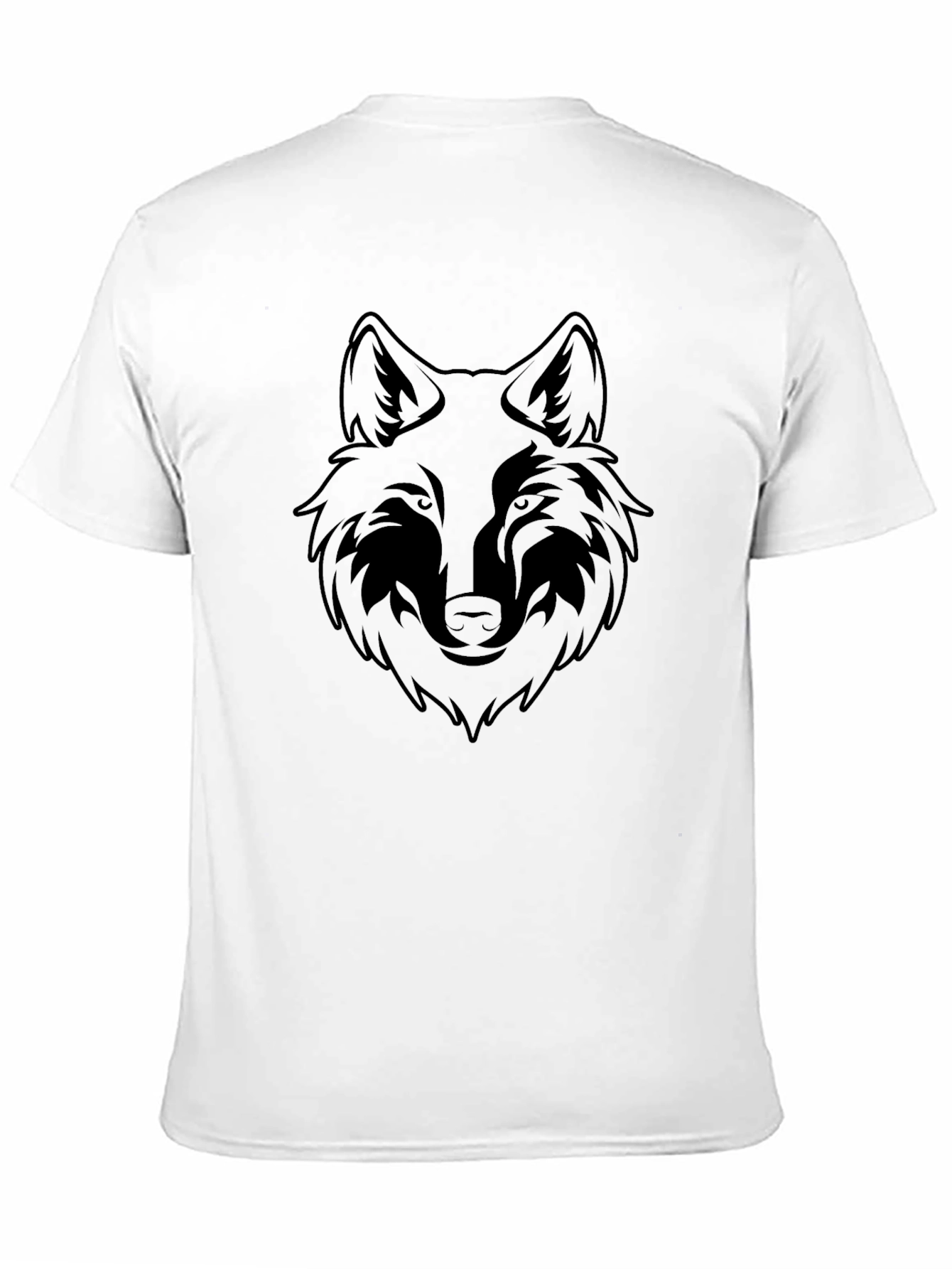 Black Wolf Graphic T-Shirt - Mens Fashion