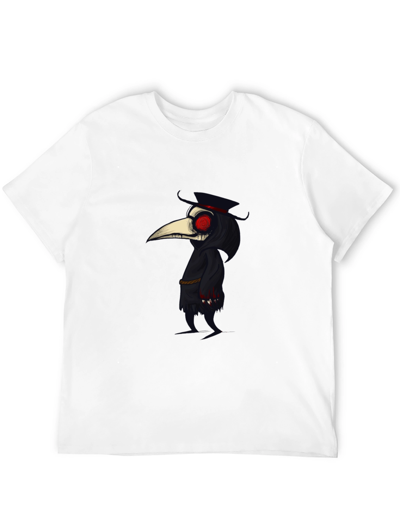 Plague Doctor Graphic Tee - Stylish Gothic Design