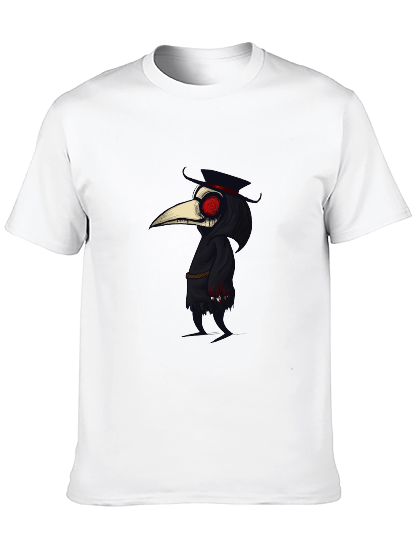 Plague Doctor Graphic Tee - Stylish Gothic Design