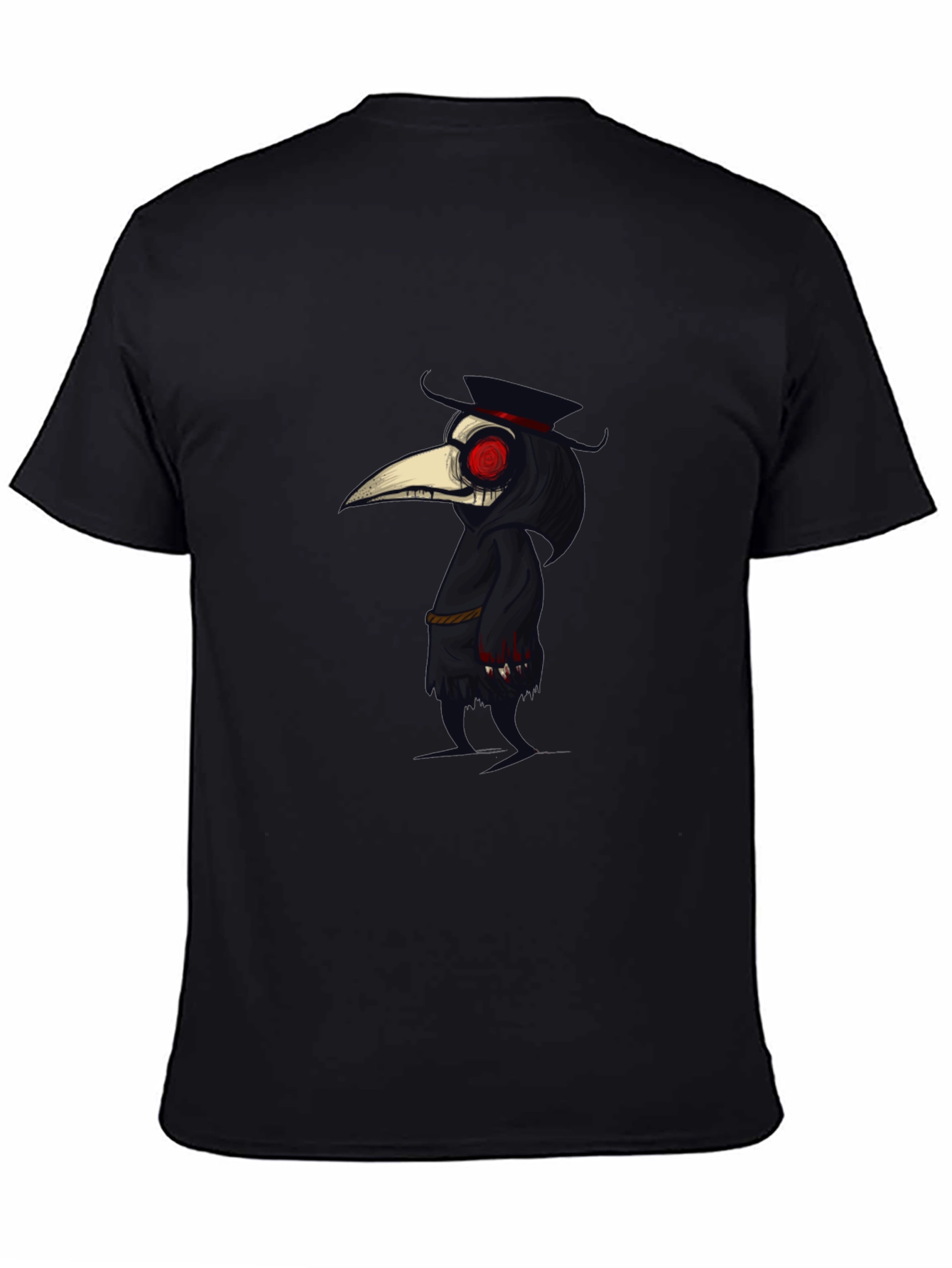 Plague Doctor Graphic Tee - Stylish Gothic Design