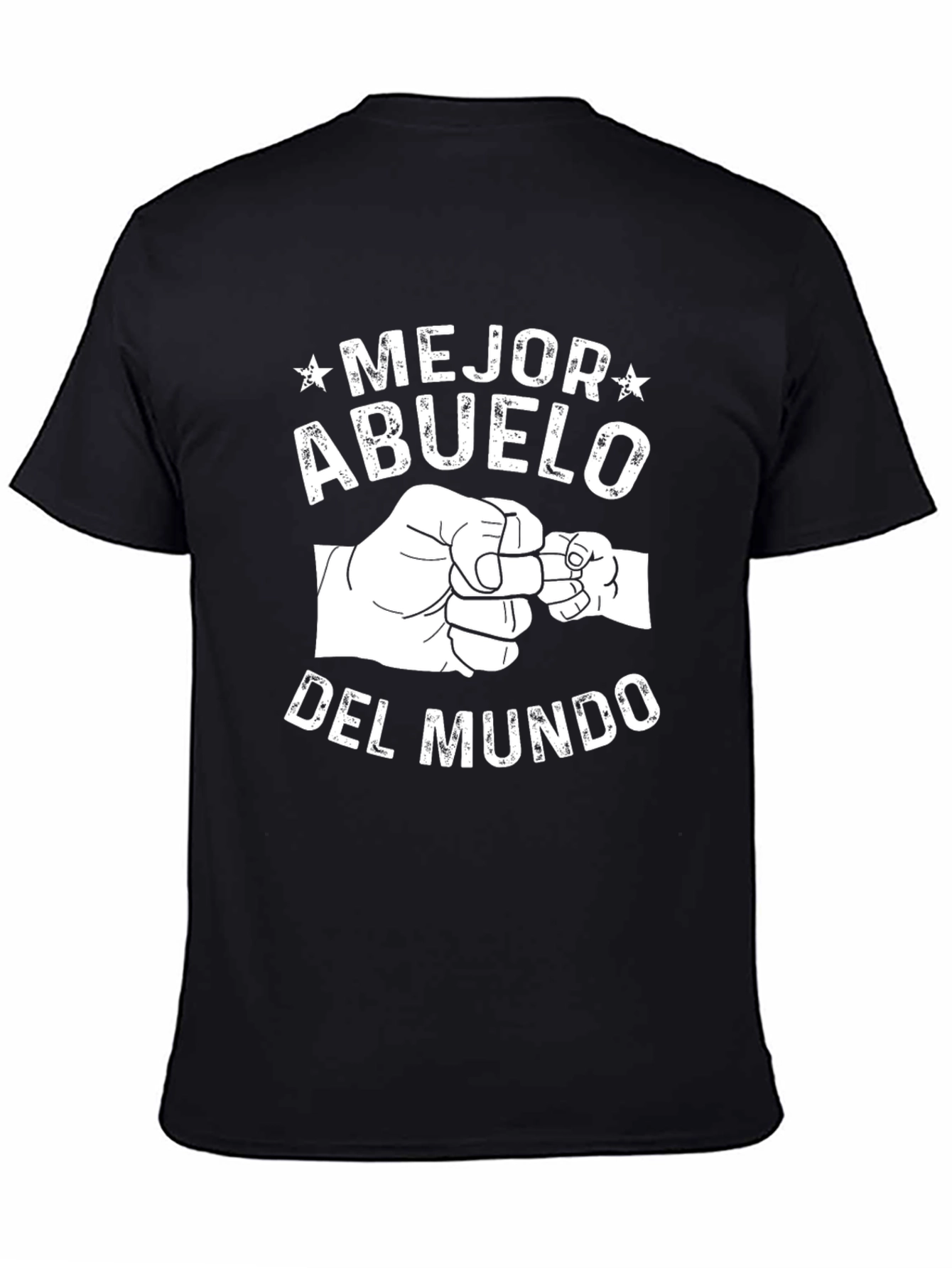 Mejor Abuelo Del Mundo Black T-Shirt