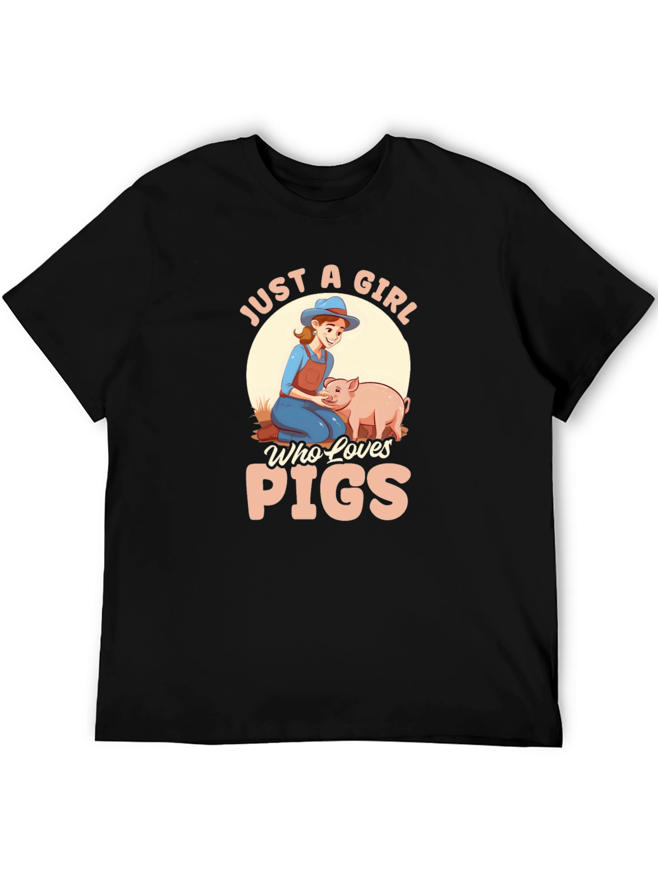 Just A Girl Who Loves Pigs Graphic T-Shirt
