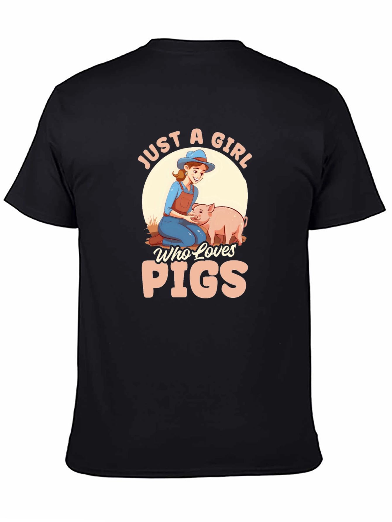 Just A Girl Who Loves Pigs Graphic T-Shirt