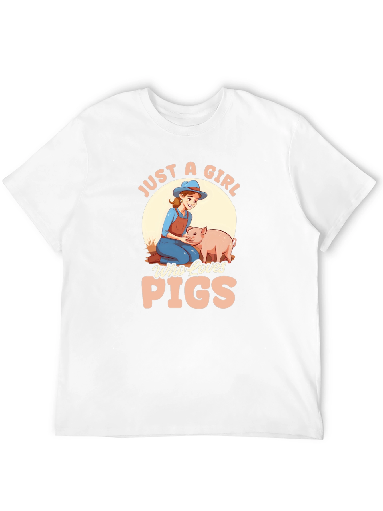 Just A Girl Who Loves Pigs Graphic T-Shirt