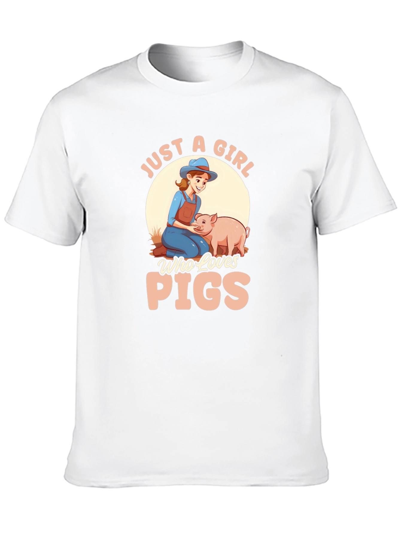 Just A Girl Who Loves Pigs Graphic T-Shirt