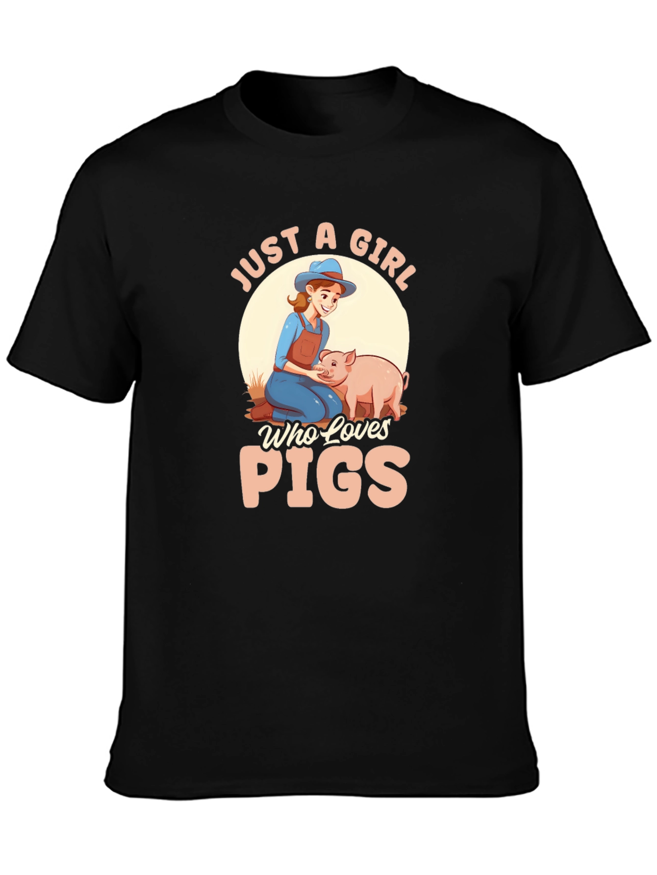 Just A Girl Who Loves Pigs Graphic T-Shirt
